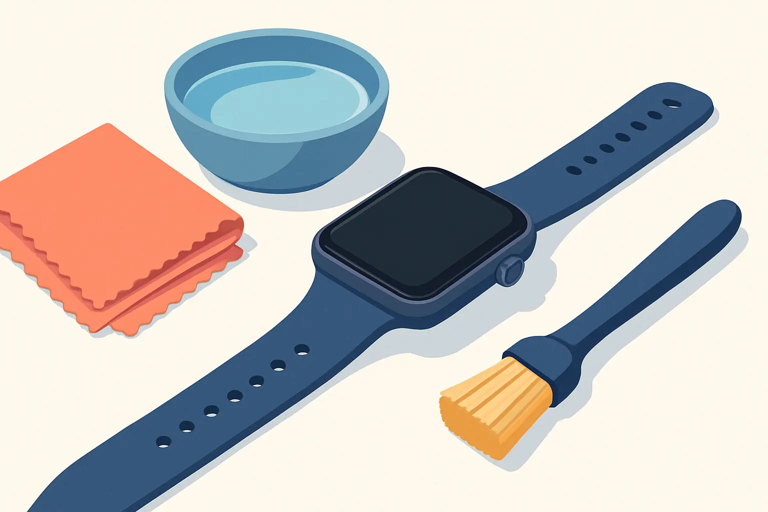 How do I clean my smartwatch without damaging it?