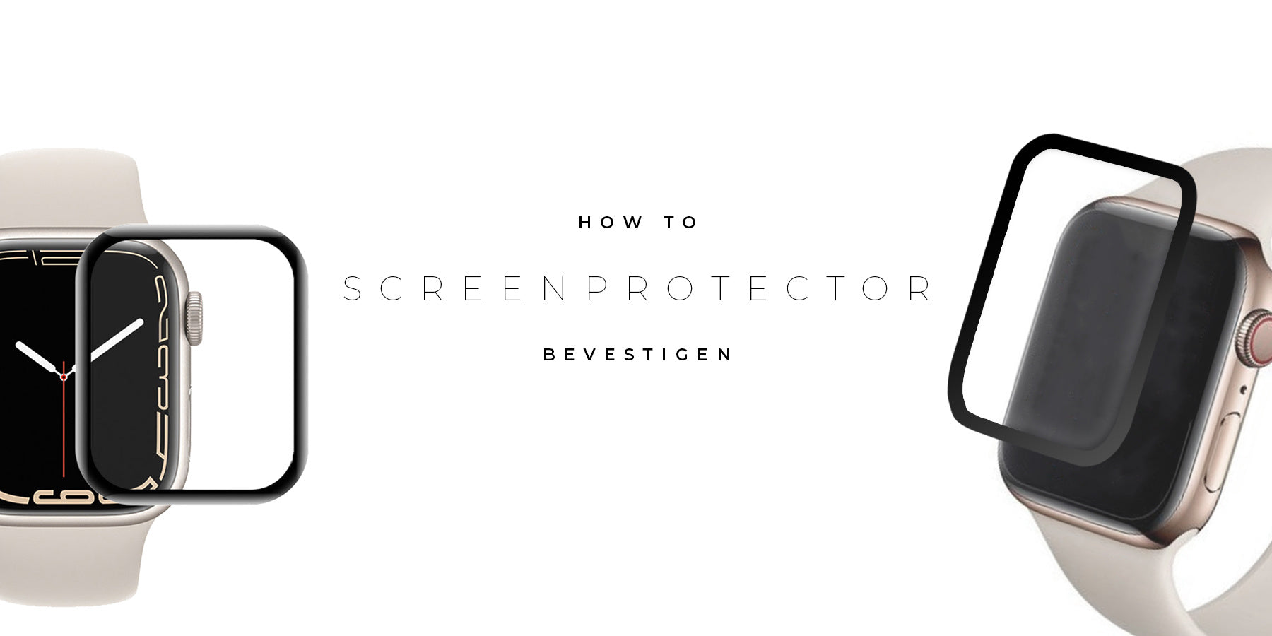 Attaching a screen protector to my smartwatch