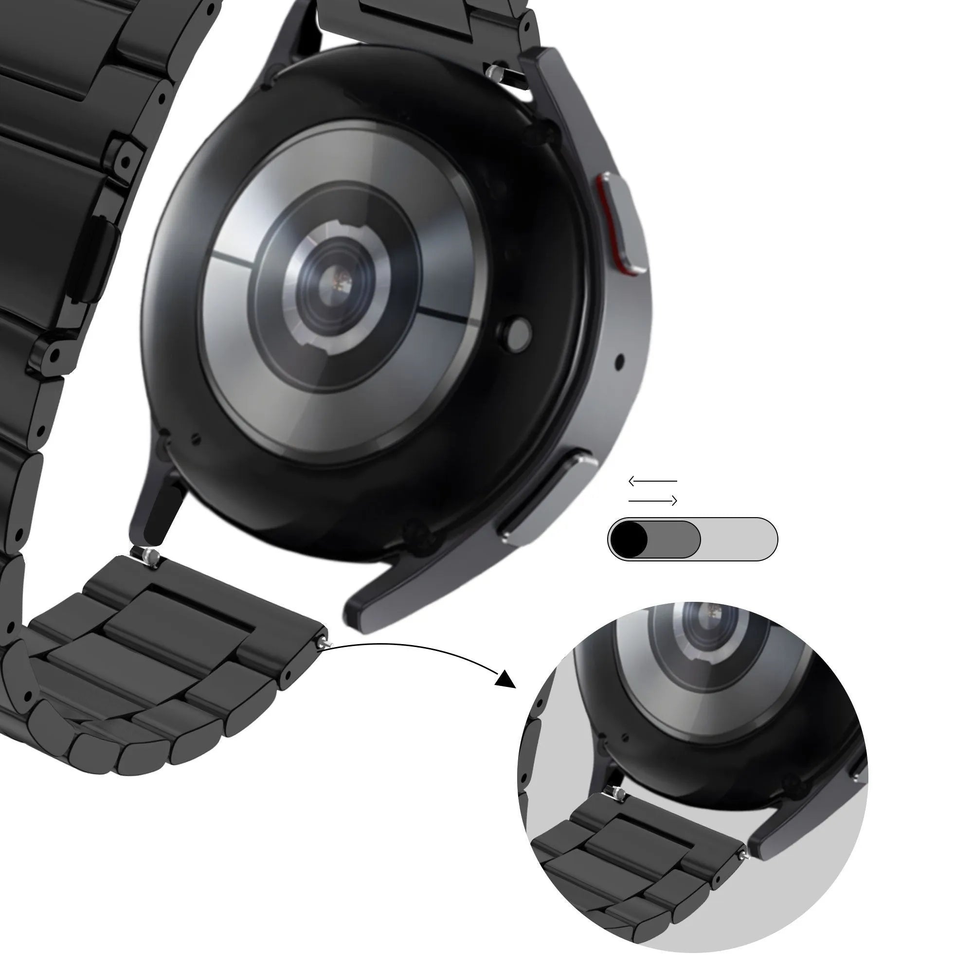 Bandz Correa acero 'Clásico' Polar Vantage M3 (negro)