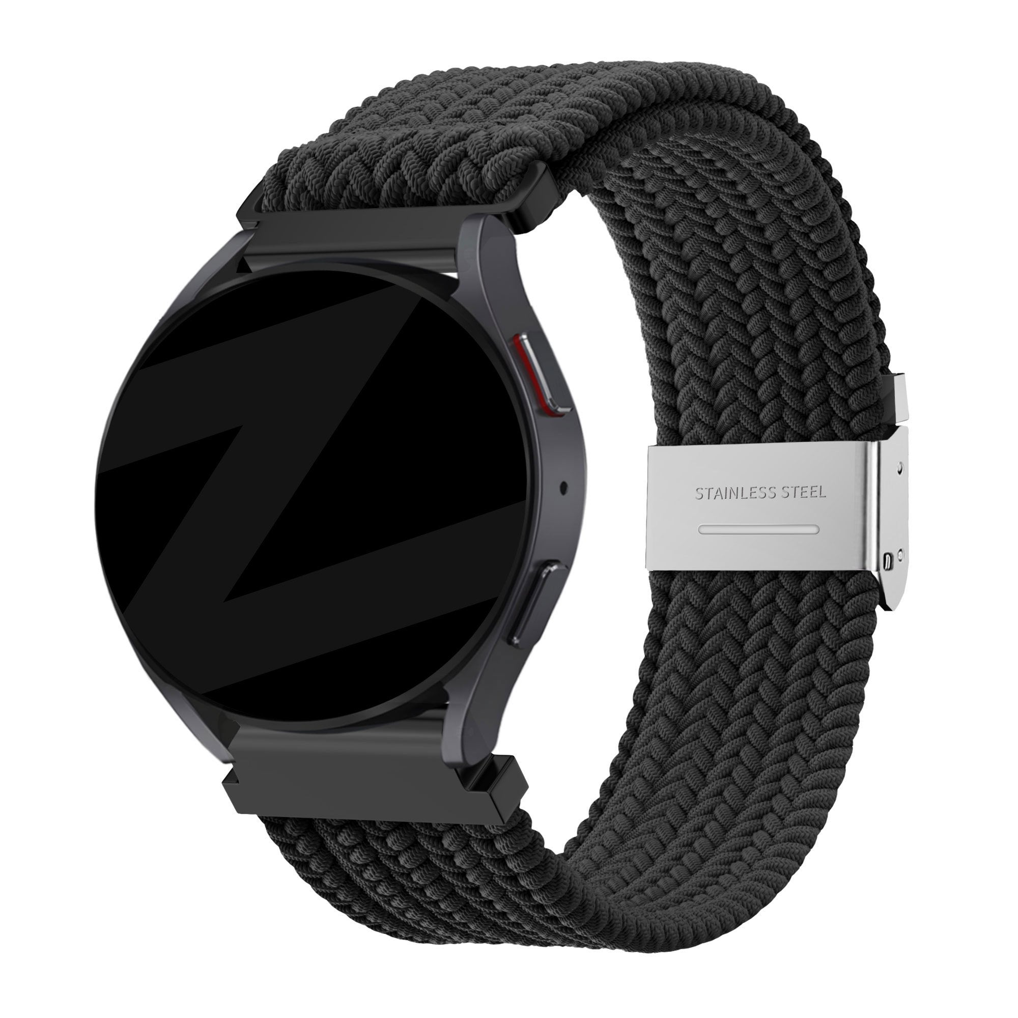 Bandz Garmin Vivoactive 3 Woven Nylon Strap (Black)