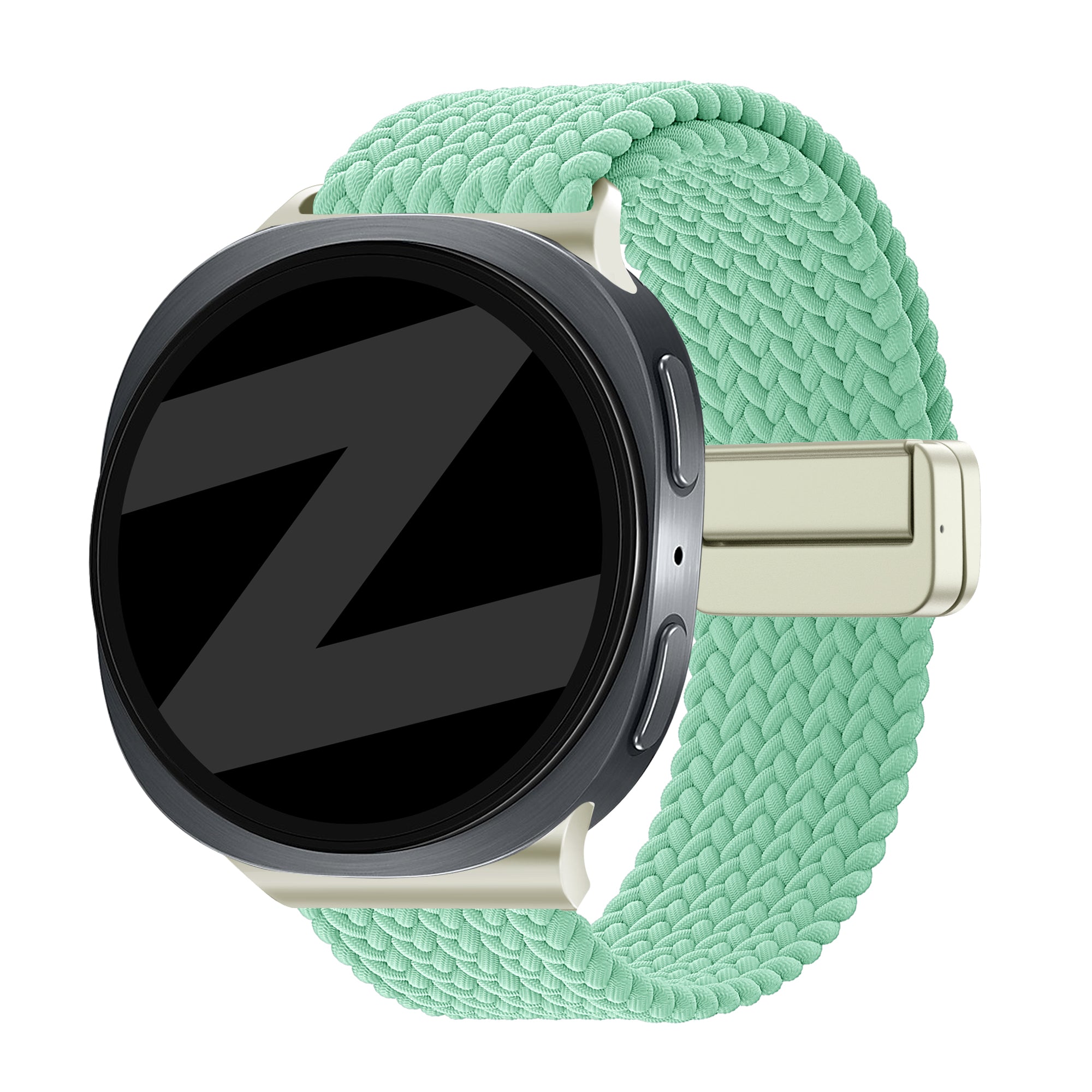 Bandz Correa trenzada magnética Samsung Galaxy Watch 8 Classic (verde menta)