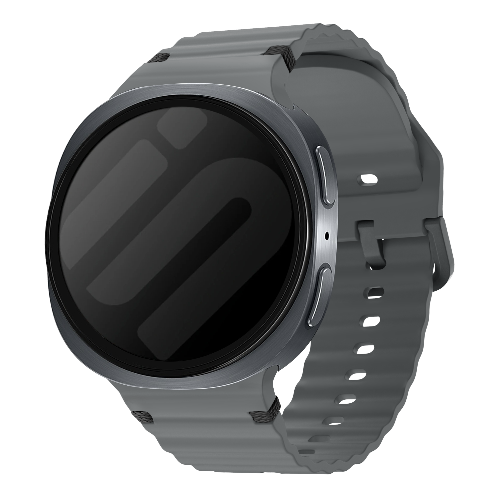 Correa silicona ondulada Samsung Galaxy Watch 8 - 40mm (gris oscuro)