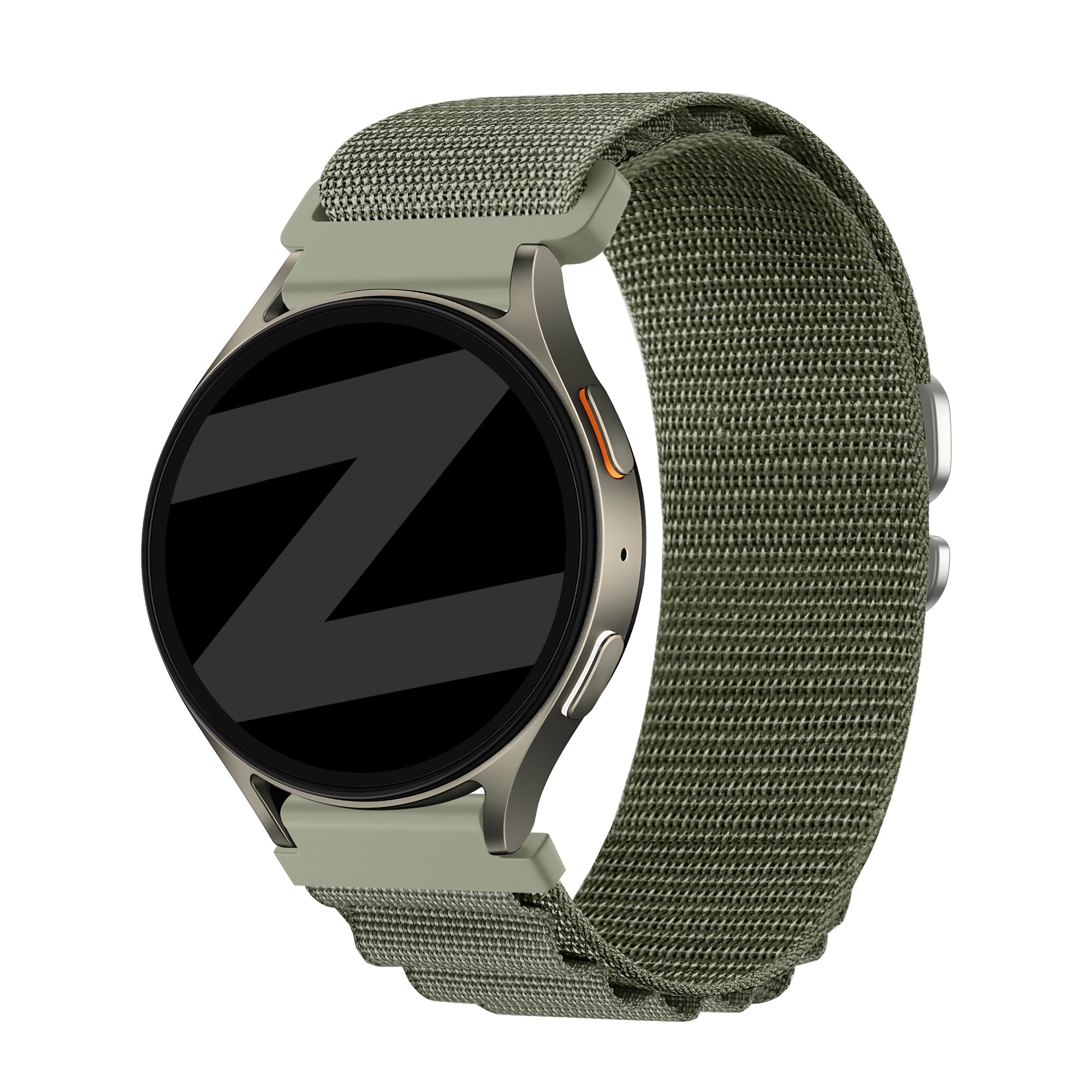 Bandz Correa nylon Alpine TicWatch 22mm (verde oliva)