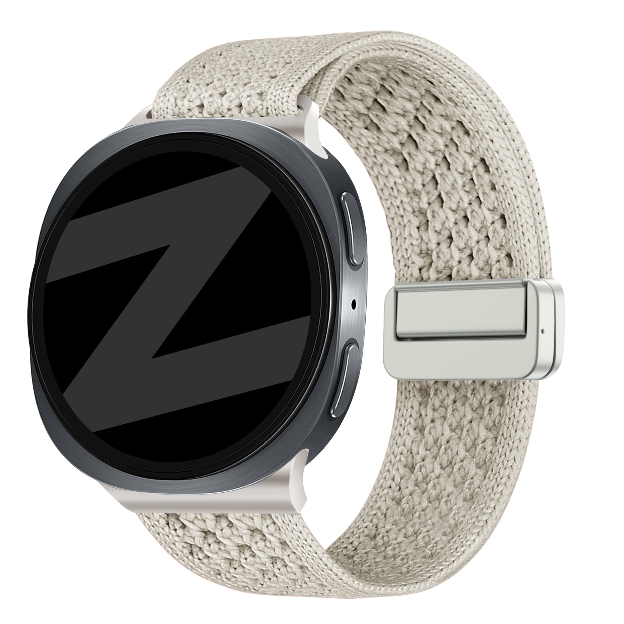 Bandz Correa nylon Vintage Samsung Galaxy Watch 8 - 44mm (blanco estrella)