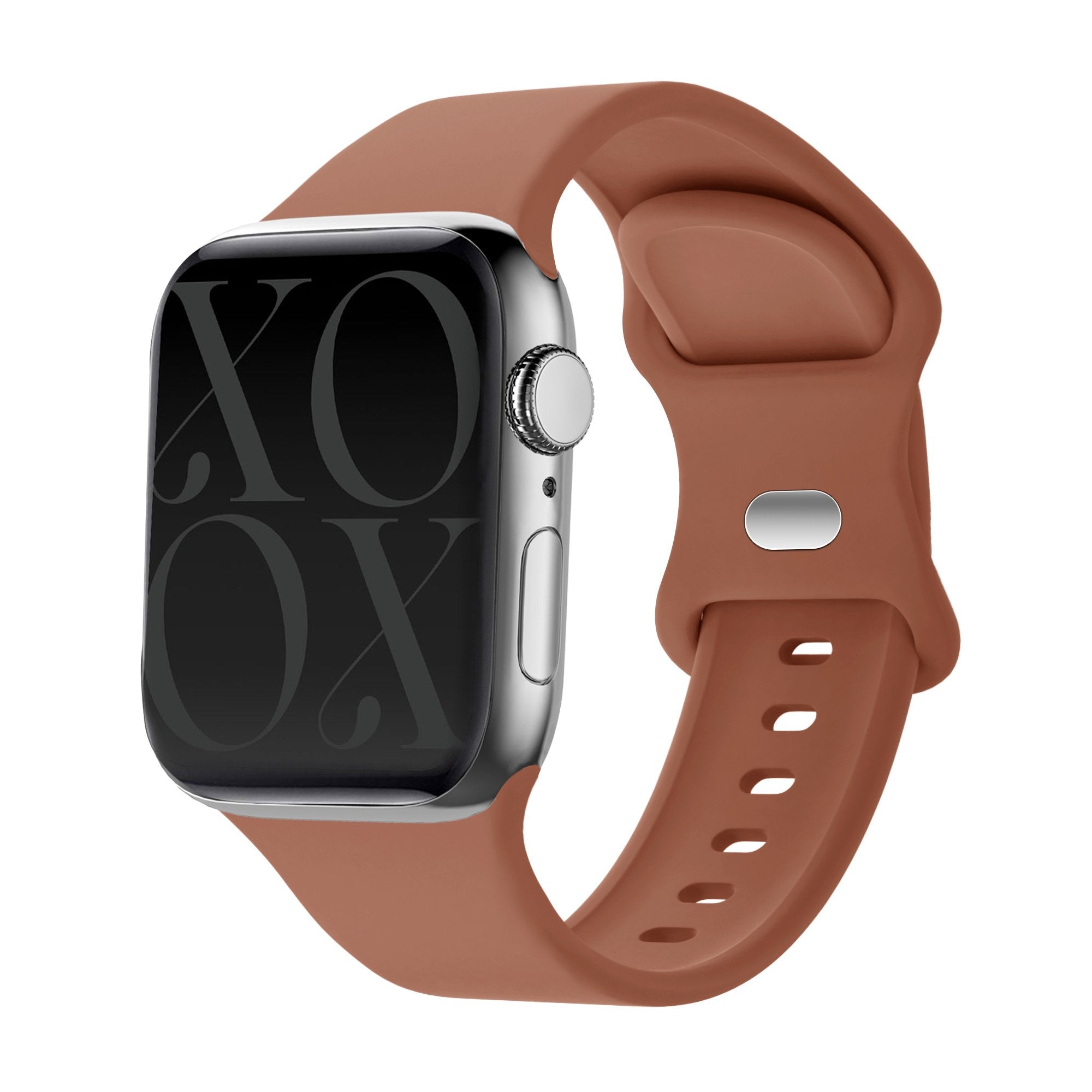xoxo Wildhearts Apple Watch Silicone Strap (Brown)