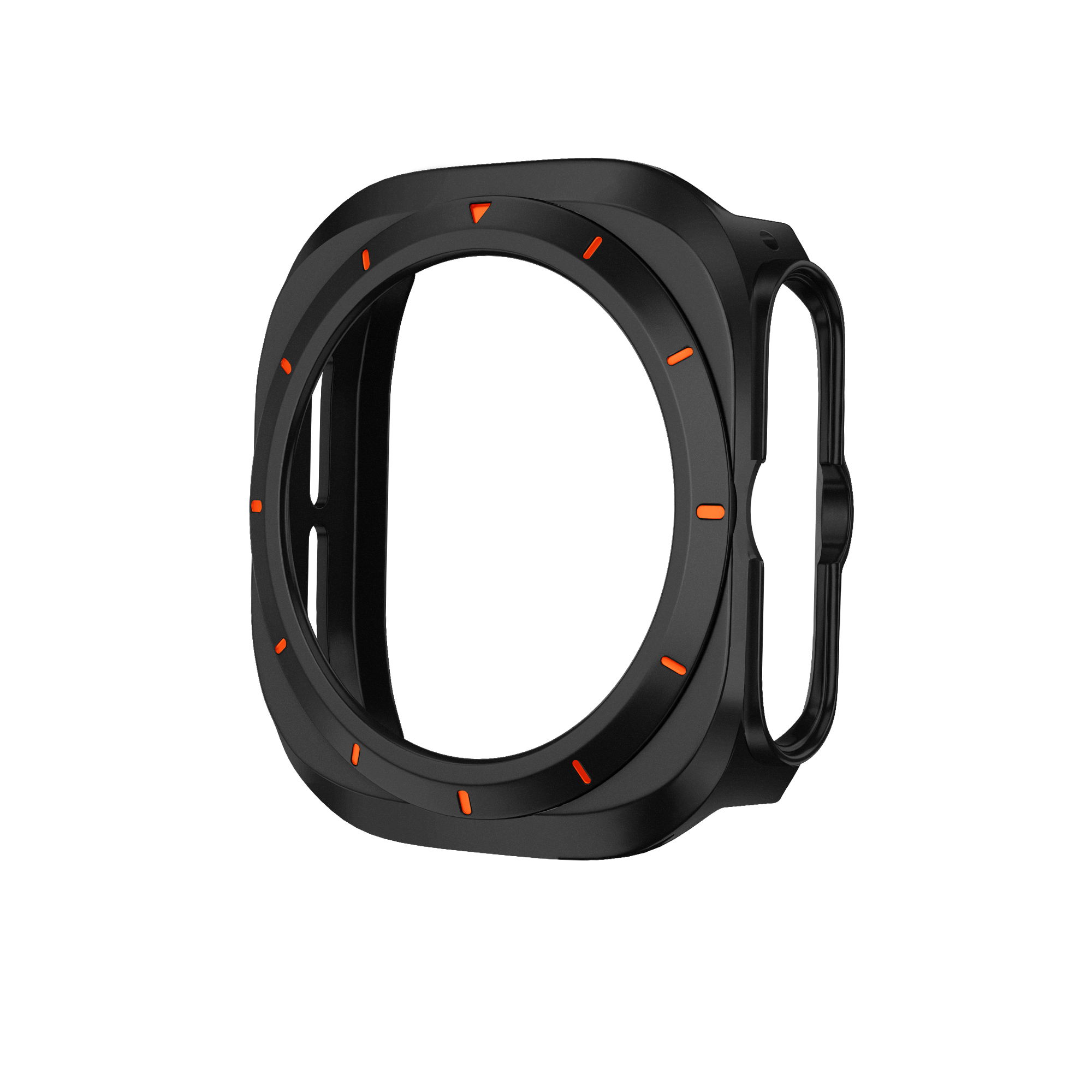 Bandz Funda PC bisel Samsung Galaxy Watch Ultra (negro /naranja)