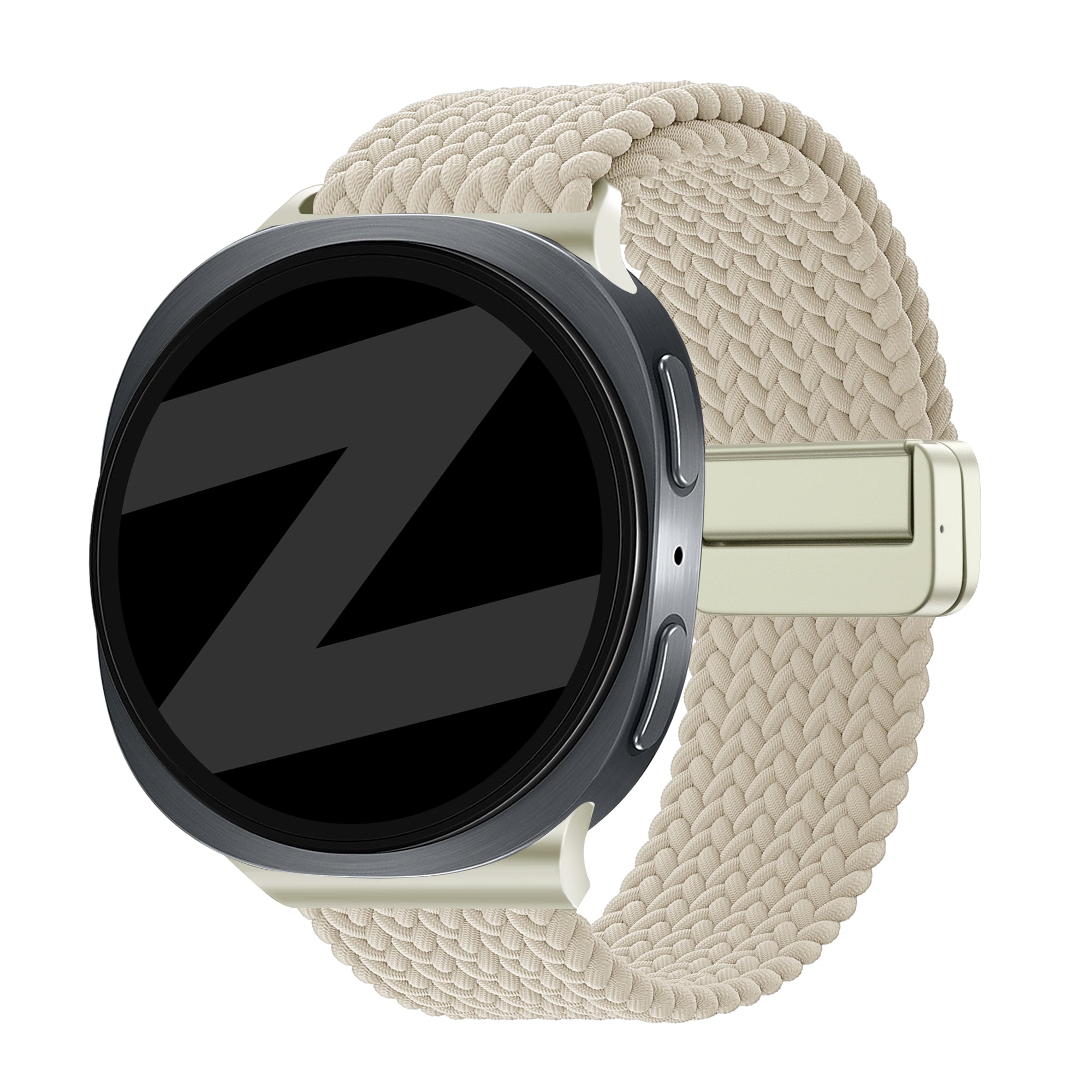 Bandz Correa trenzada magnética Samsung Galaxy Watch 8 Classic (blanco estrella)