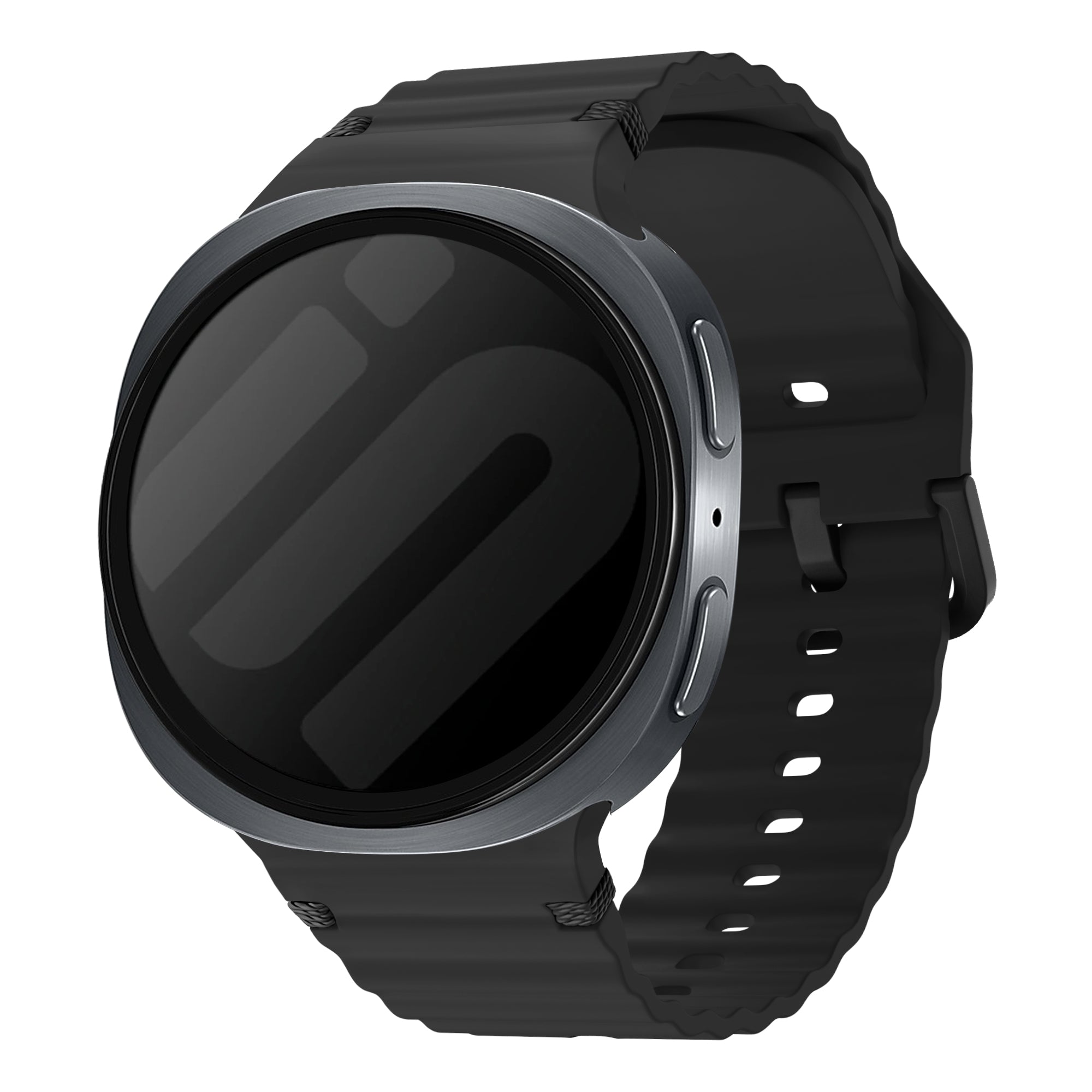 Correa silicona Wave Samsung Galaxy Watch 8 Classic (negro)