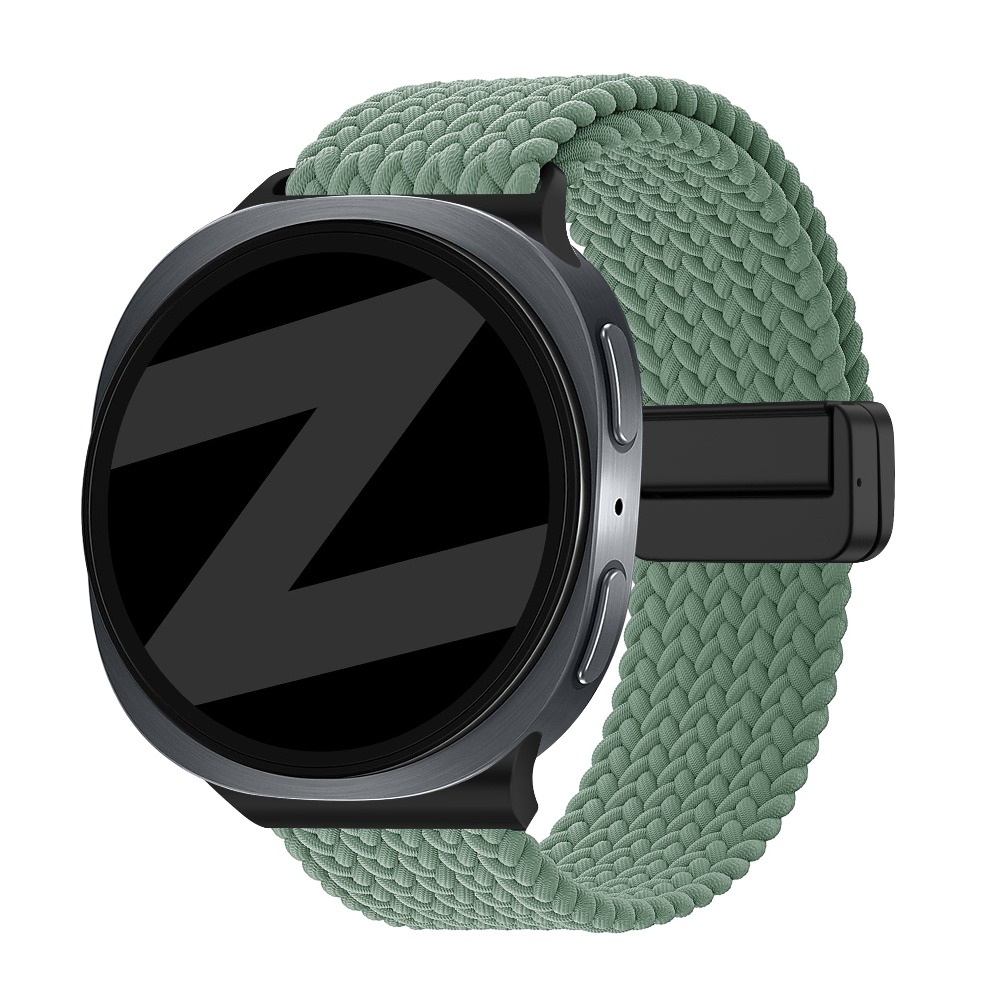 Bandz Correa trenzada magnética Samsung Galaxy Watch 8 - 40mm (pino verde)