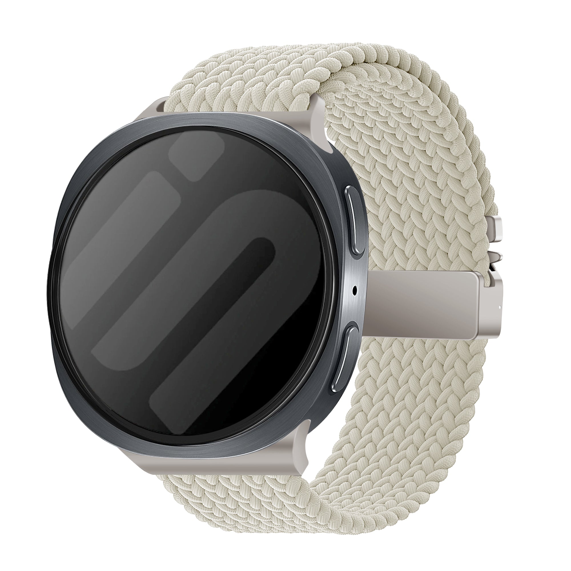 Correa tejida con hebilla Samsung Galaxy Watch 8 Classic (blanco estrella)