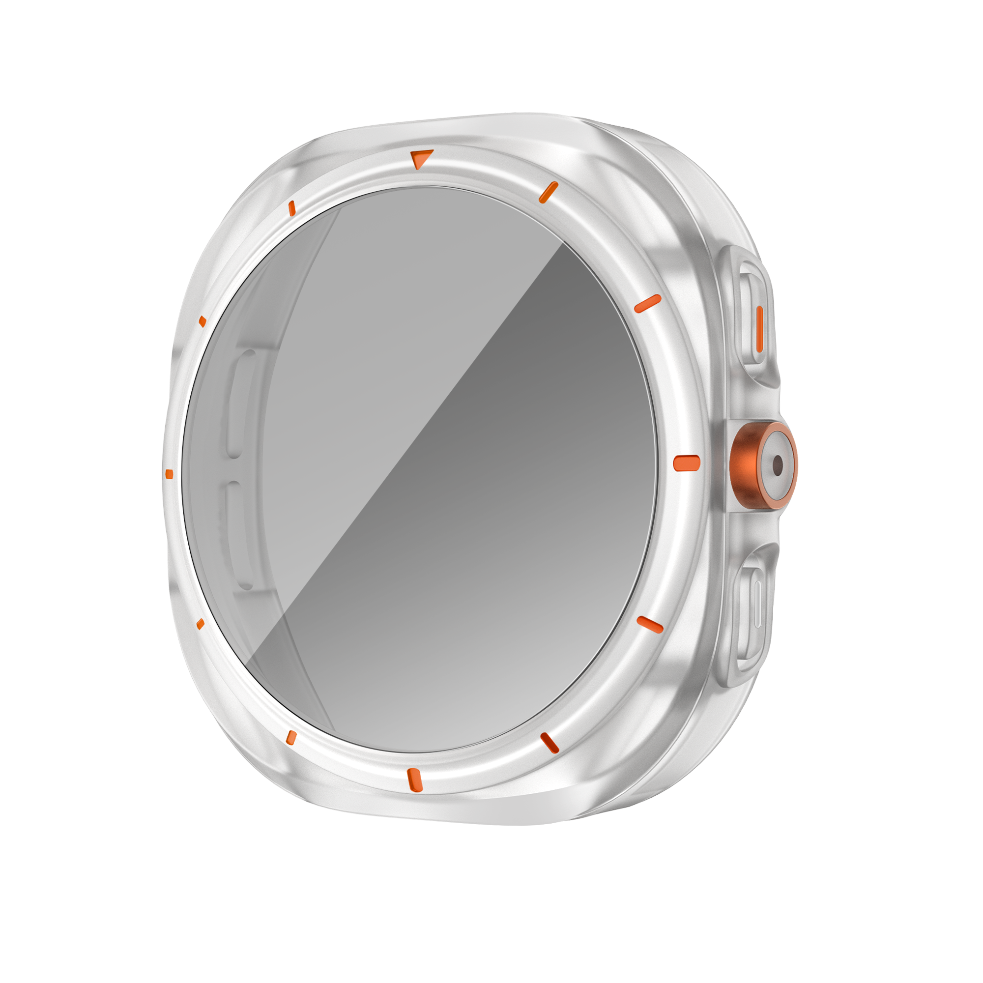 Bandz Samsung Galaxy Watch 7 - 44mm Square PC Case with Glass (Frost)