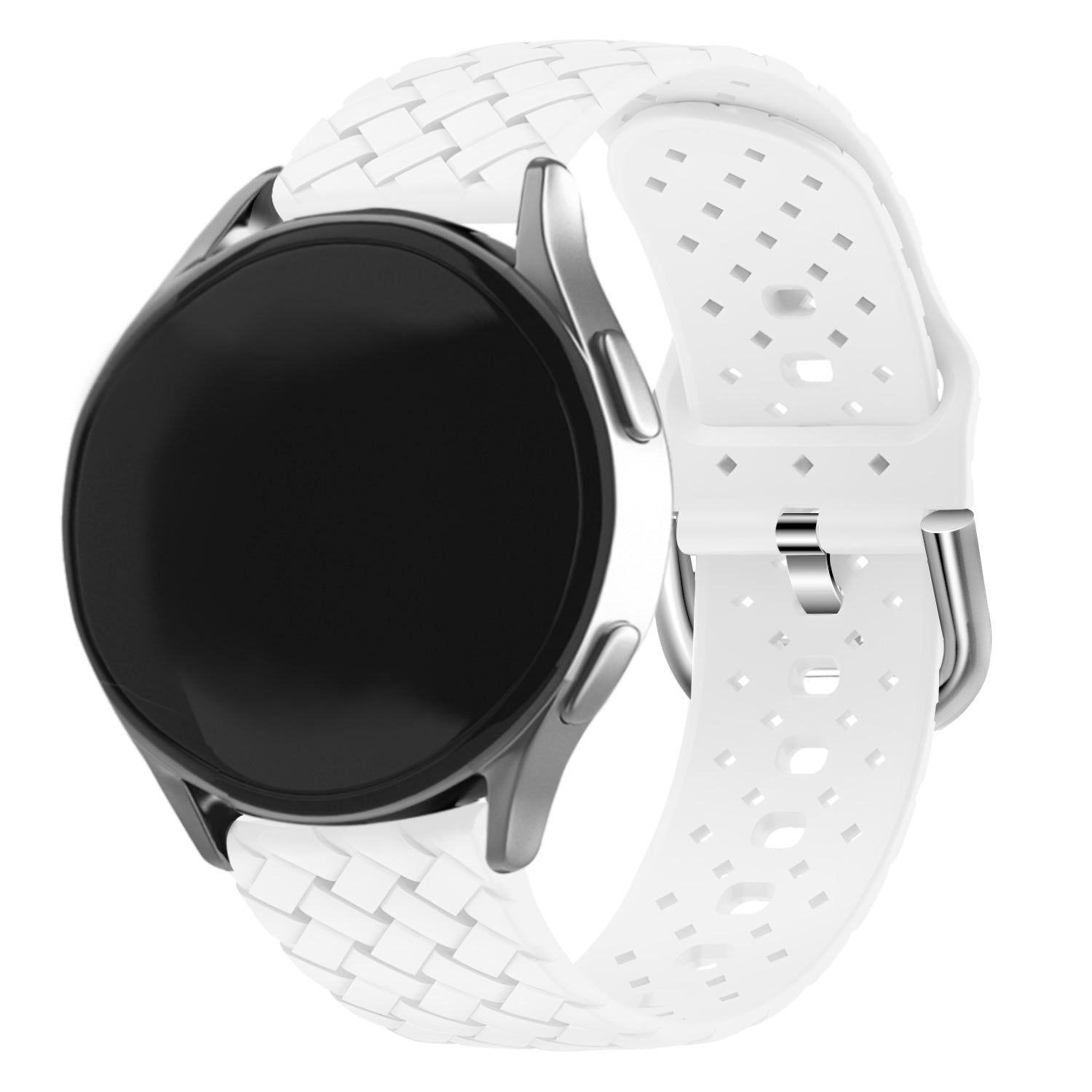 Correa silicona trenzada Amazfit Active 2 (blanco)
