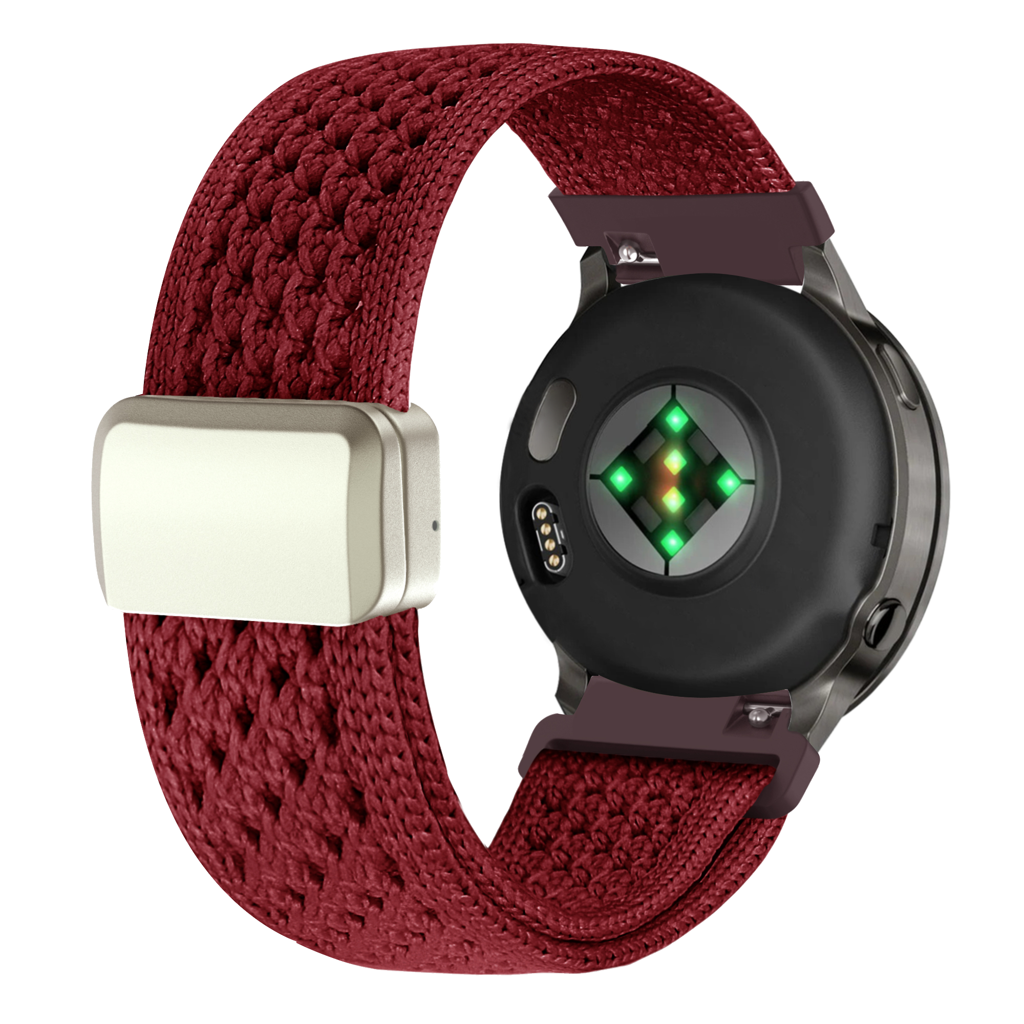 Bandz Correa nylon vintage Garmin Bounce 2 (rojo vino)