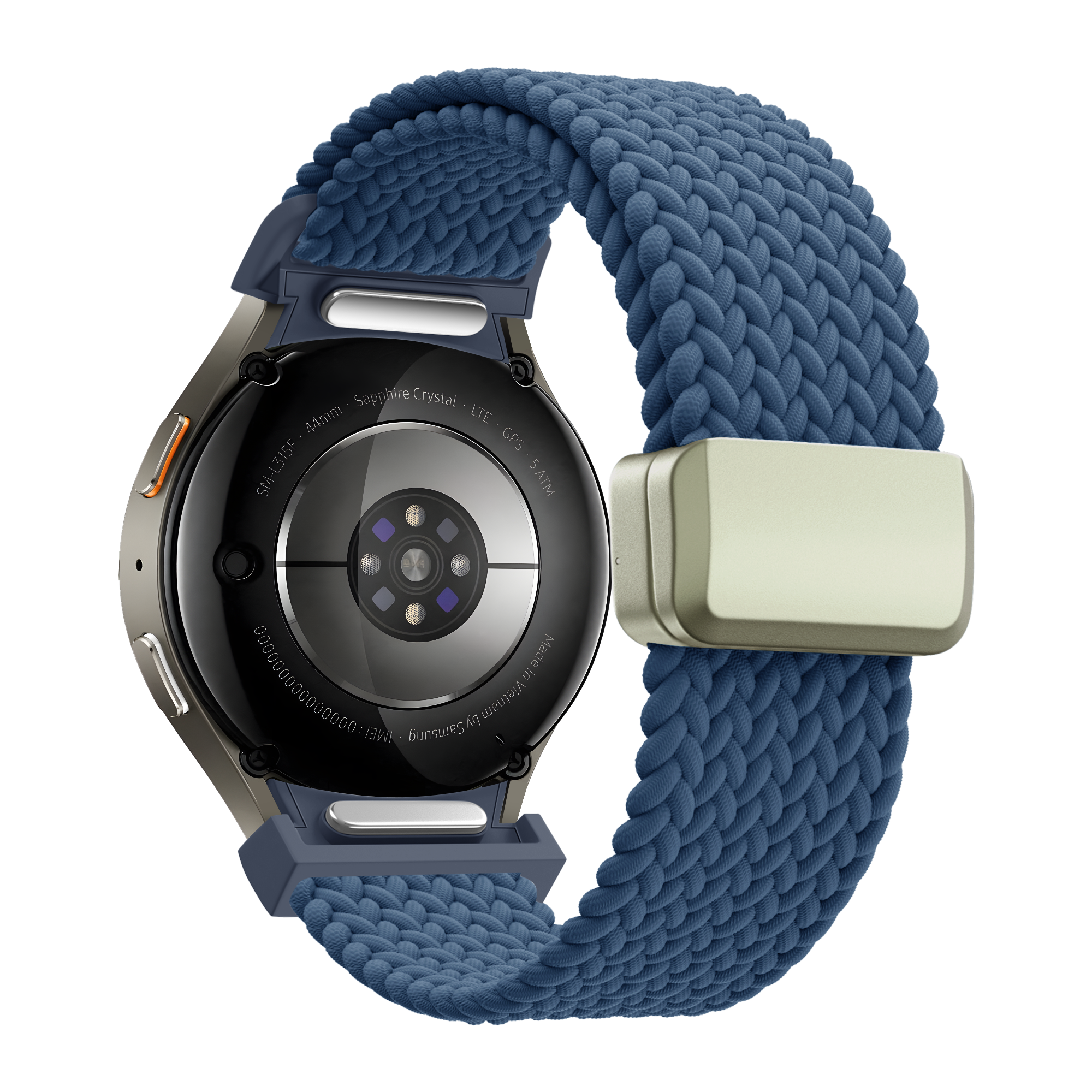 Bandz Samsung Galaxy Watch 6 Classic - 43mm Braided Strap 'Easy Fit' (Blue)