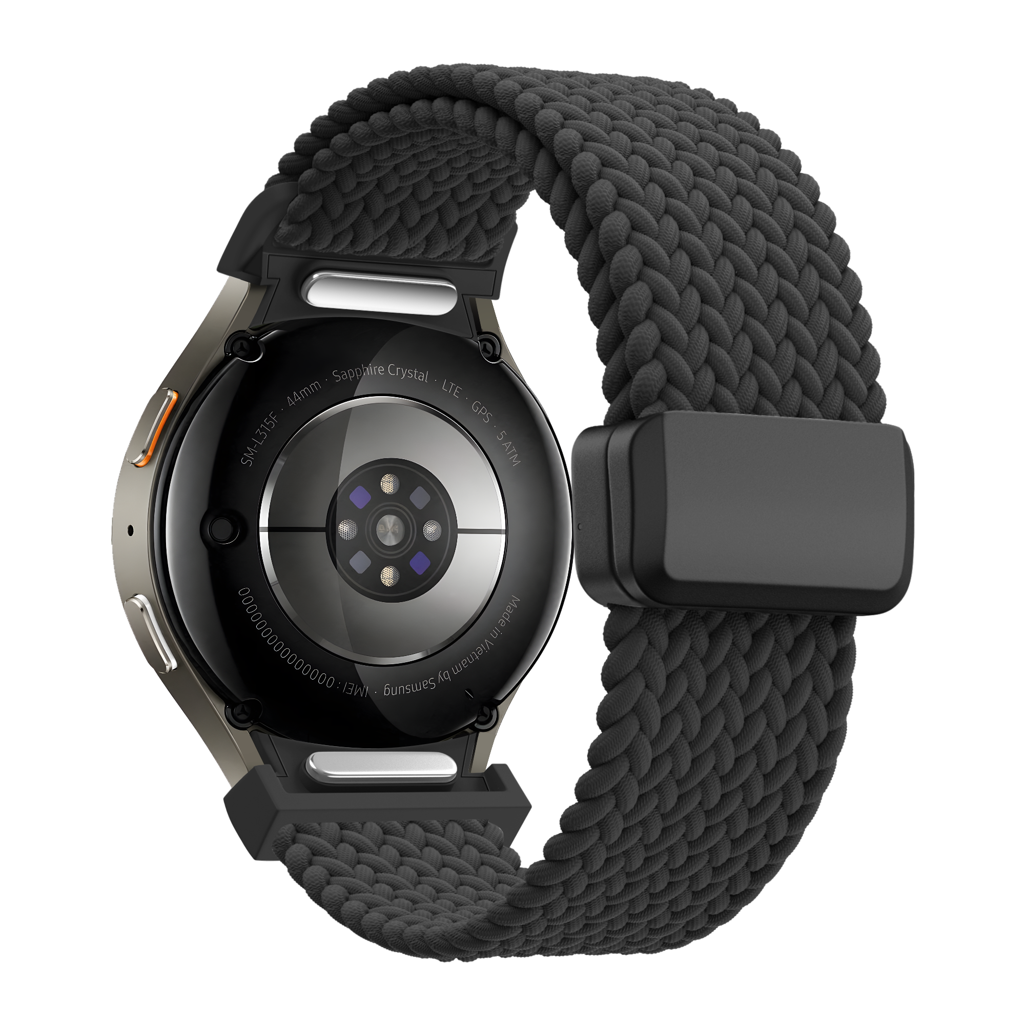 Bandz Correa tejida 'Easy Fit' Samsung Galaxy Watch 7 - 40mm (negro)