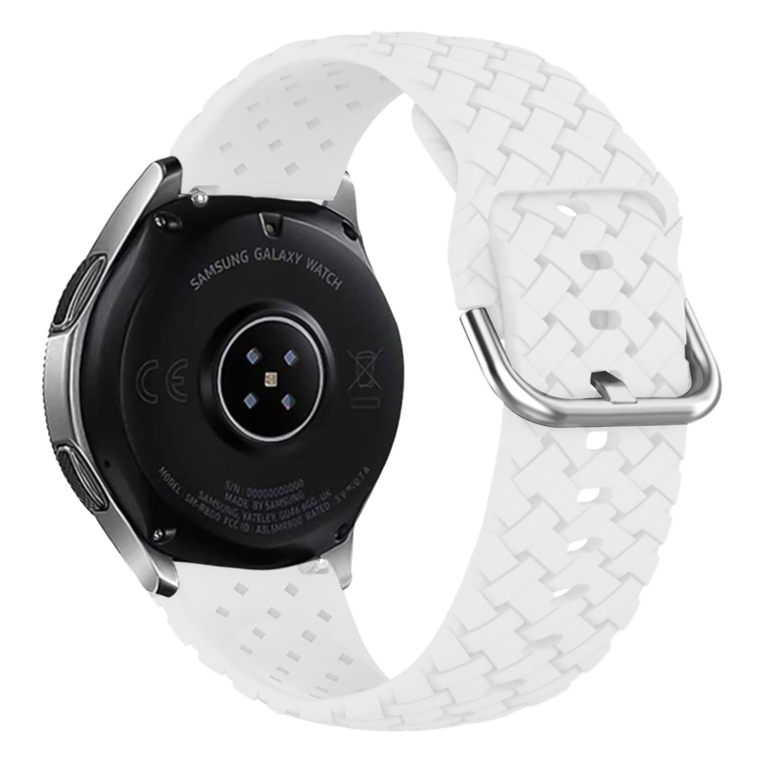 Correa silicona trenzada Amazfit Active 2 (blanco)