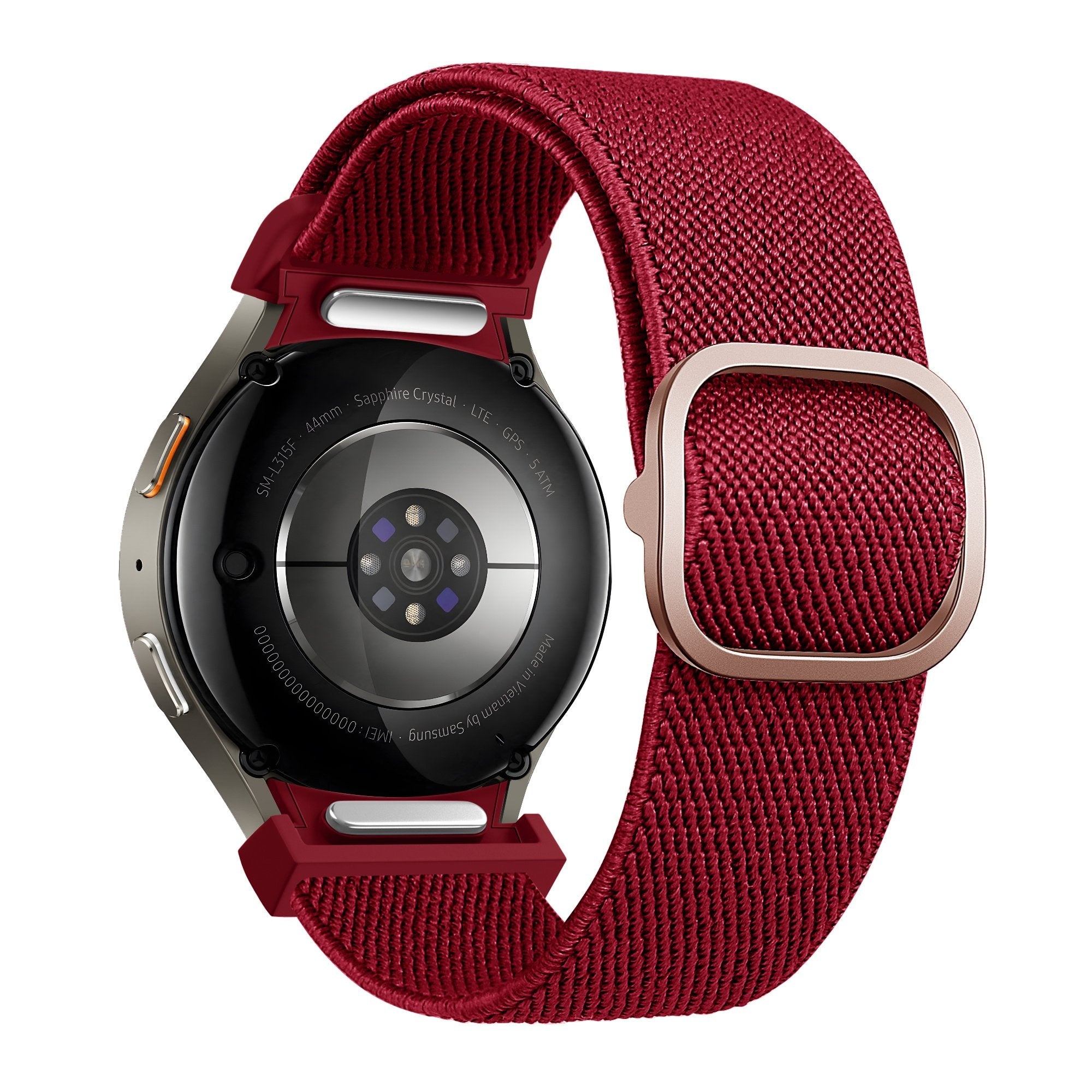 Bandz Samsung Galaxy Watch 4 Classic 42mm Elastic Strap 'Easy Fit' (Red)