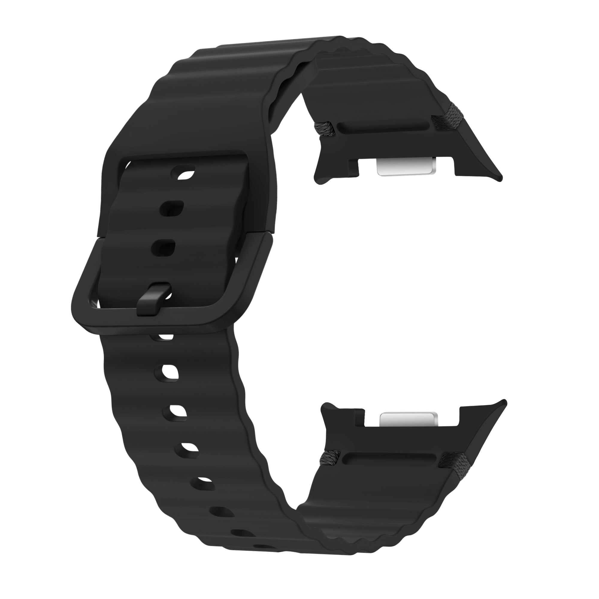 Correa silicona Wave Samsung Galaxy Watch 8 Classic (negro)
