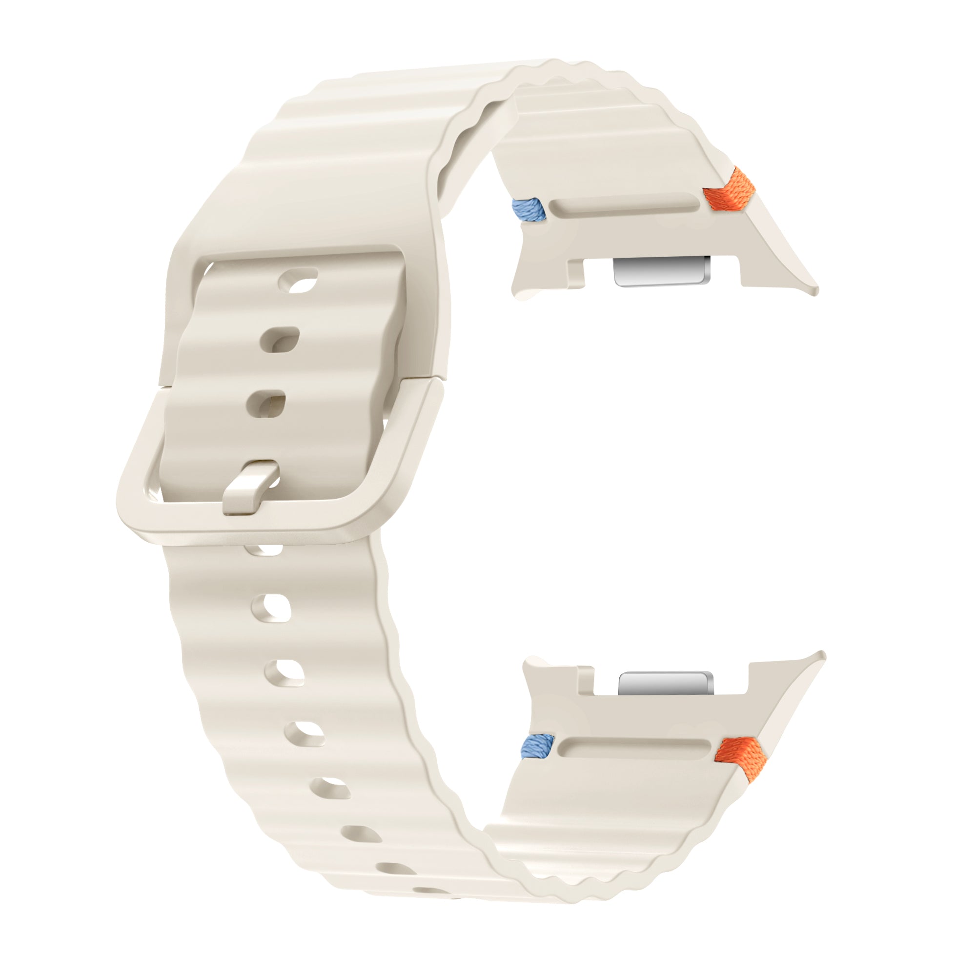 Correa silicona Wave Samsung Galaxy Watch 8 - 40mm (blanco estrella)