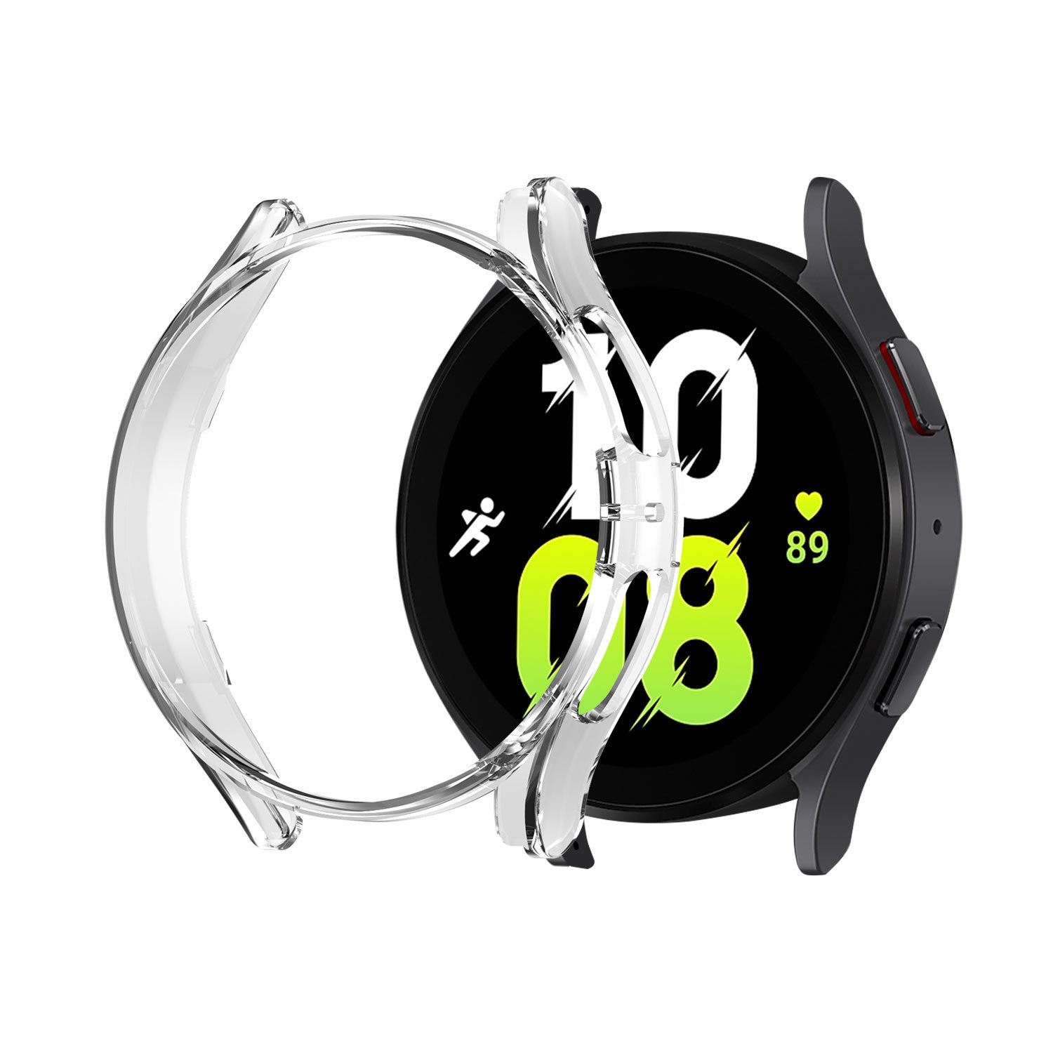 Funda rígida para PC Samsung Galaxy Watch 5 de 44 mm (negro)