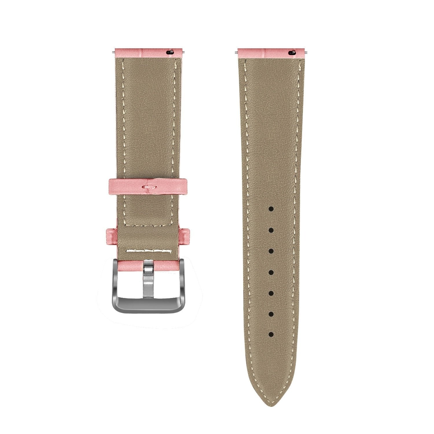 Withings Steel HR Sport Leather Strap Crocodile Grain (Soft Pink)