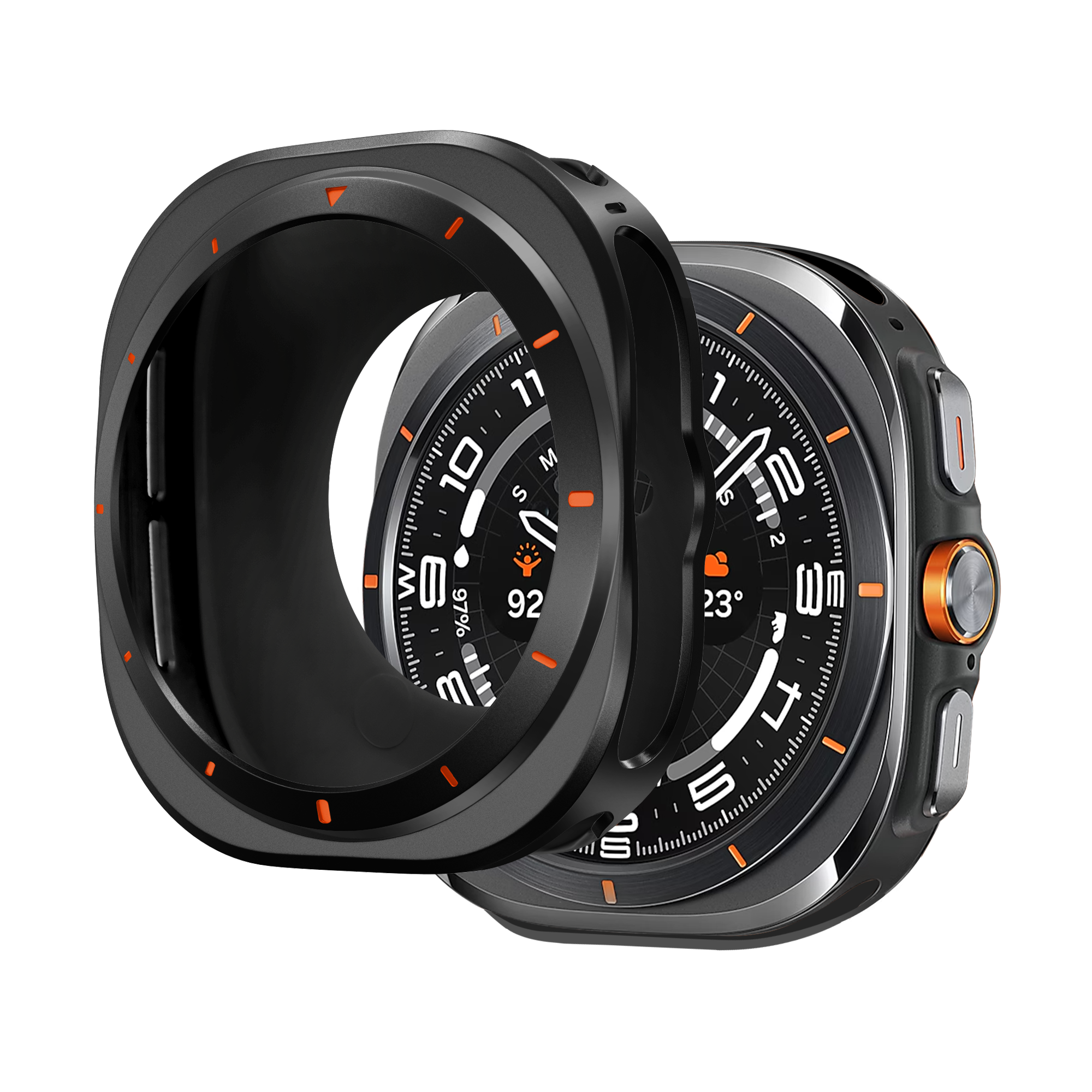 Bandz Samsung Galaxy Watch Ultra Metal Case (Black)