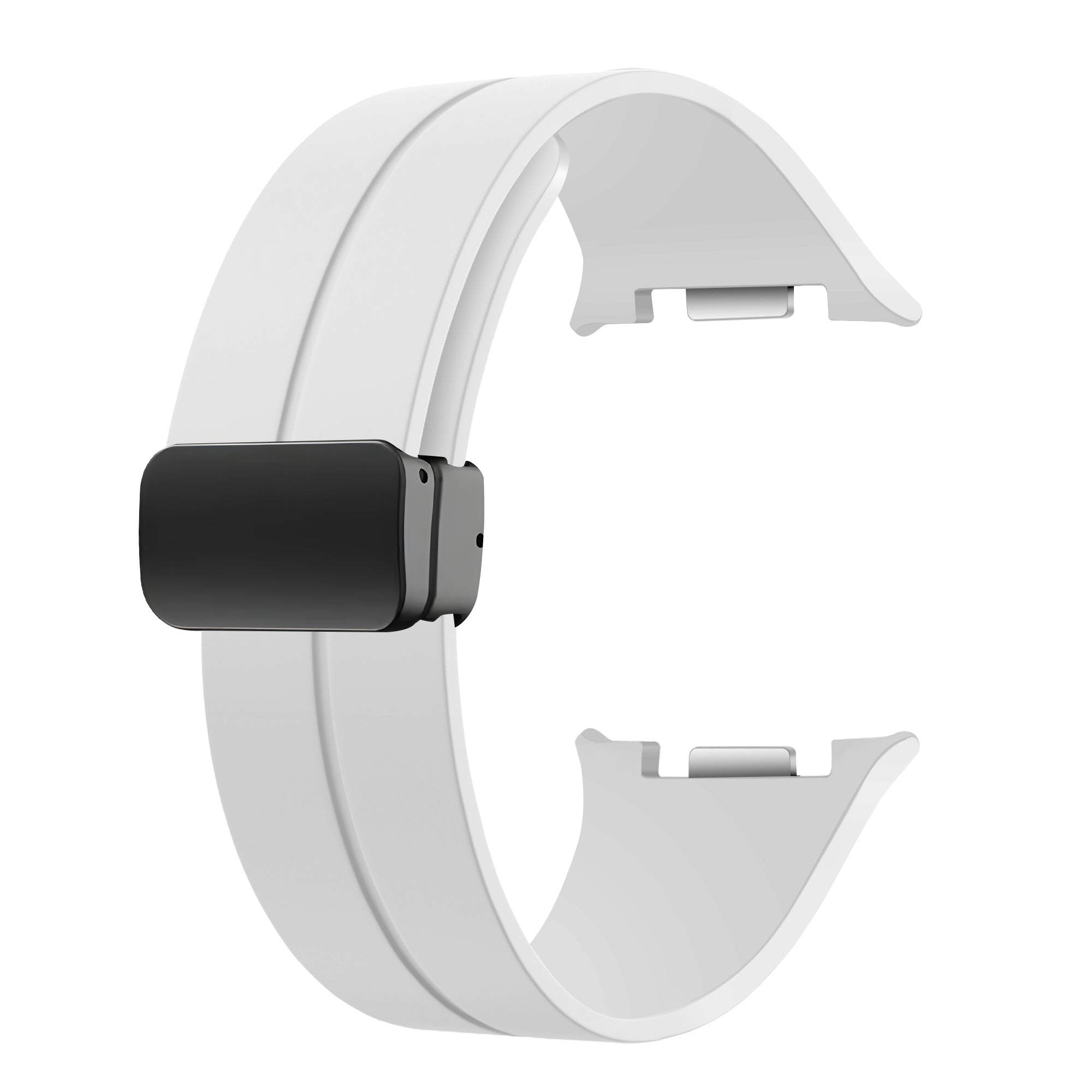 Correa silicona con hebilla Samsung Galaxy Watch 8 - 44mm (blanco)