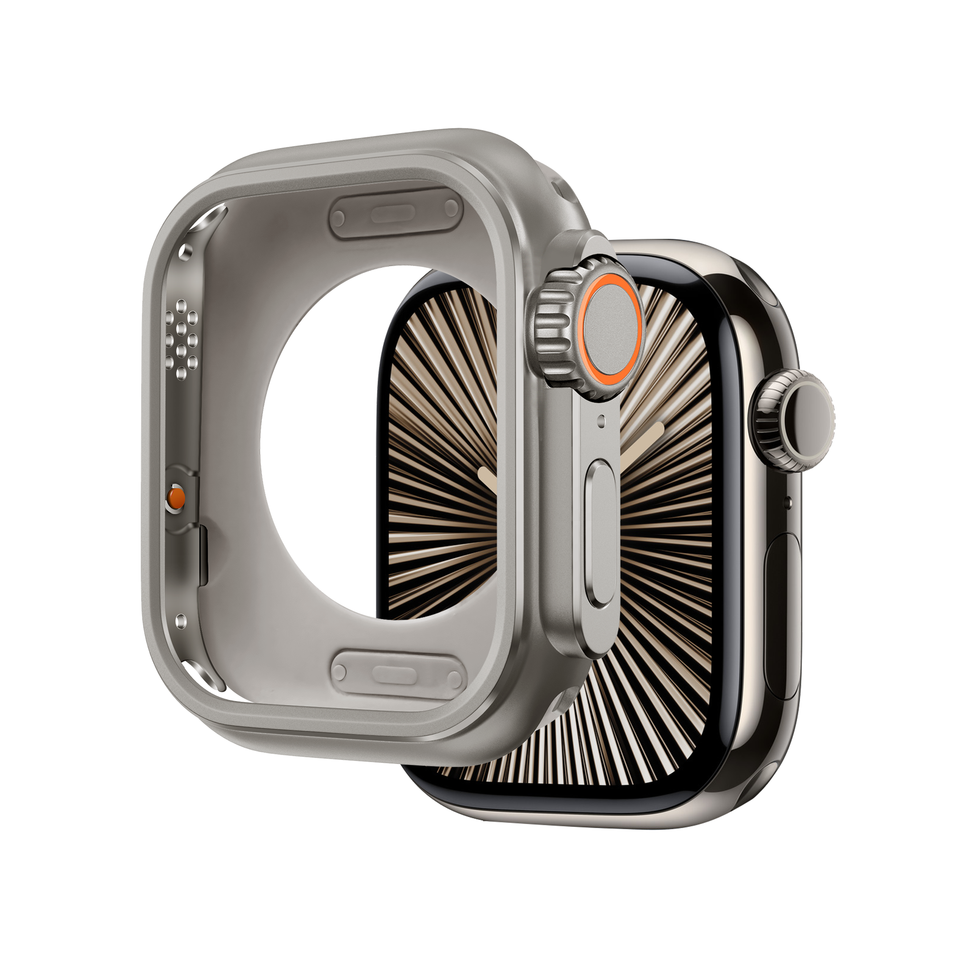 Bandz Apple Watch 7/8/9 - 45mm Metal Case (Titanium)