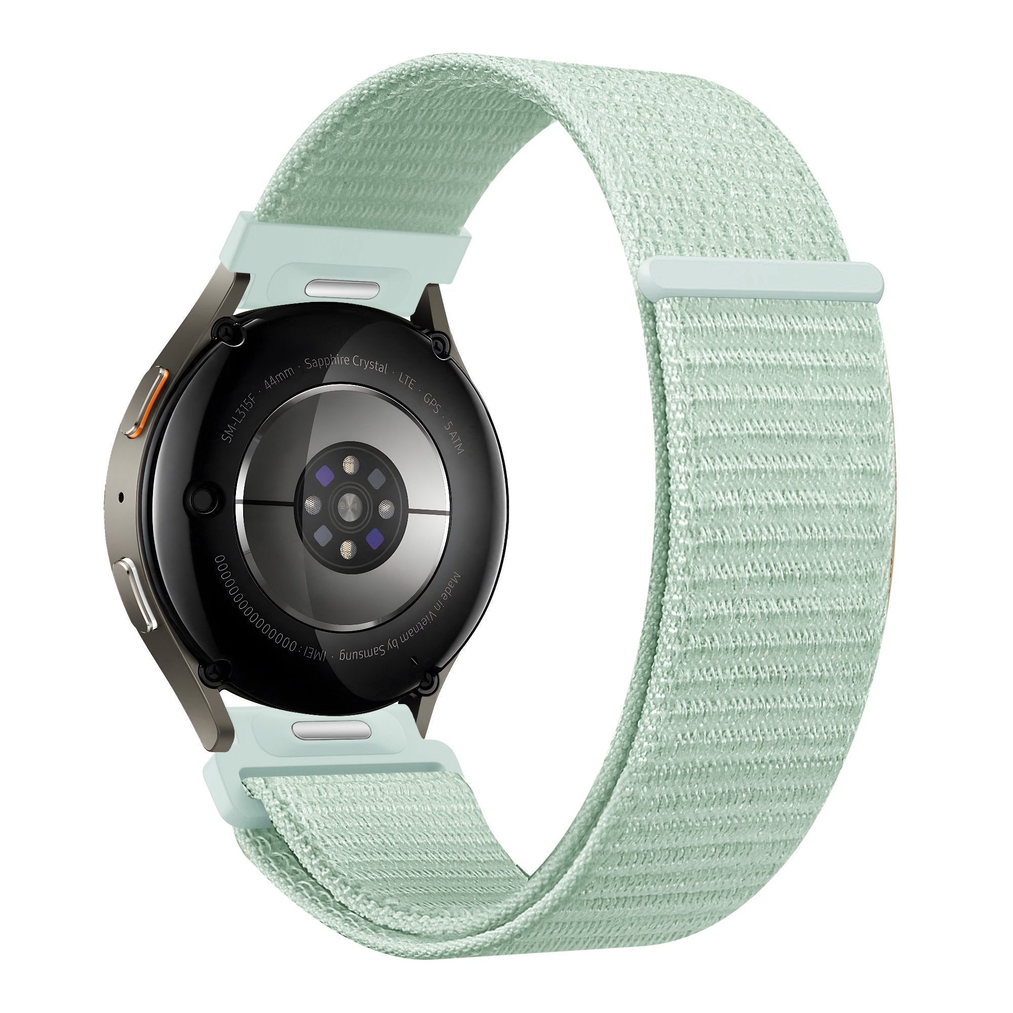 Bandz Samsung Galaxy Watch 5 - 40mm Nylon Strap 'Easy Fit' (Light Green)