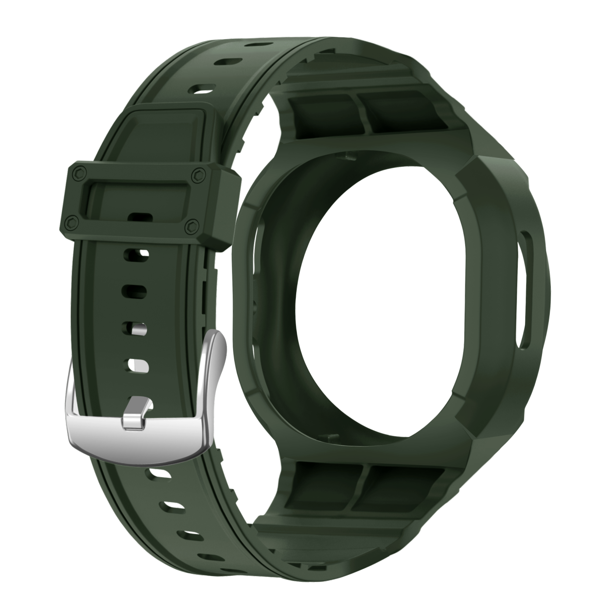 Correa TPU con marco Samsung Galaxy Watch 8 - 40mm (verde)