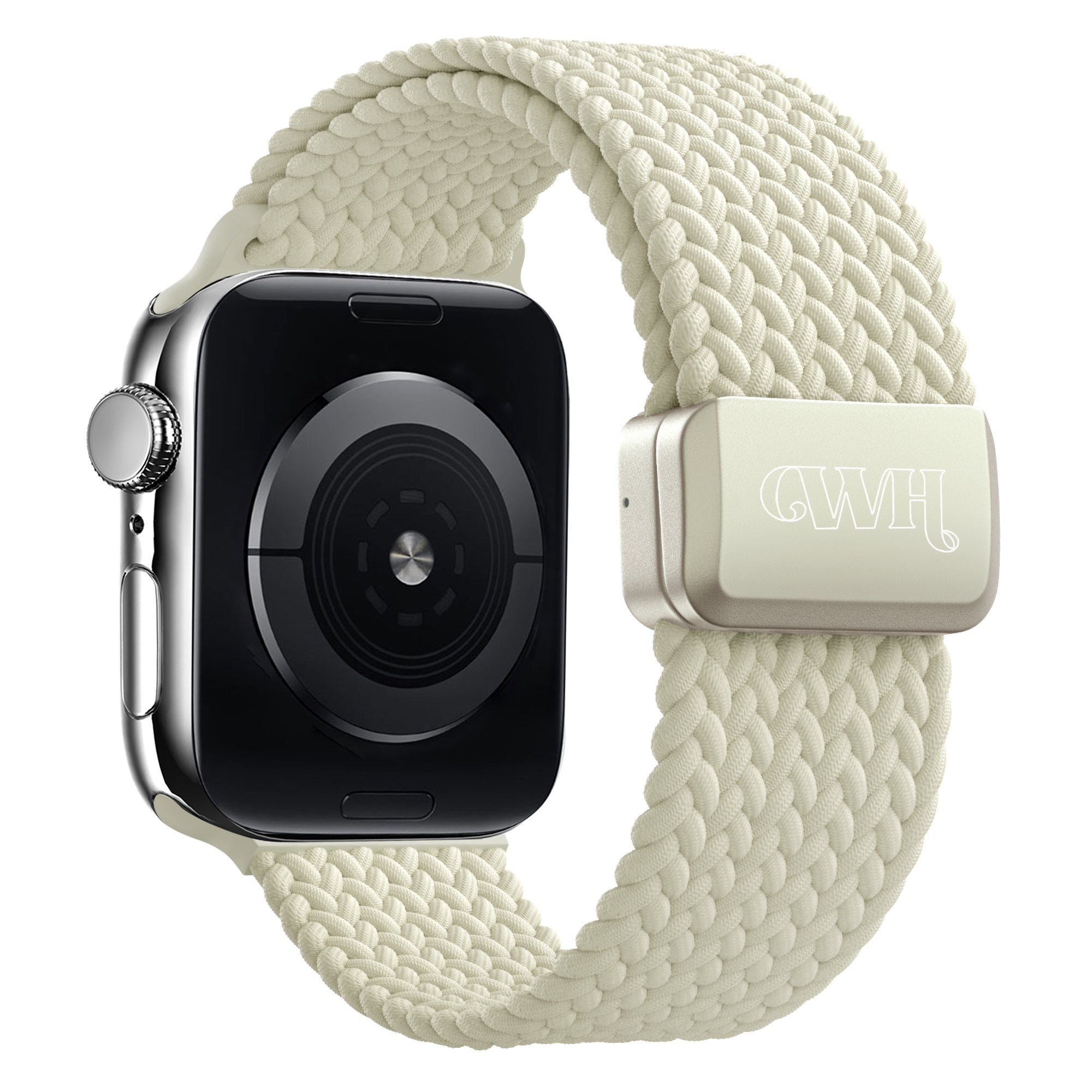 Correa tejida xoxo Wildhearts Apple Watch (blanco estrella)