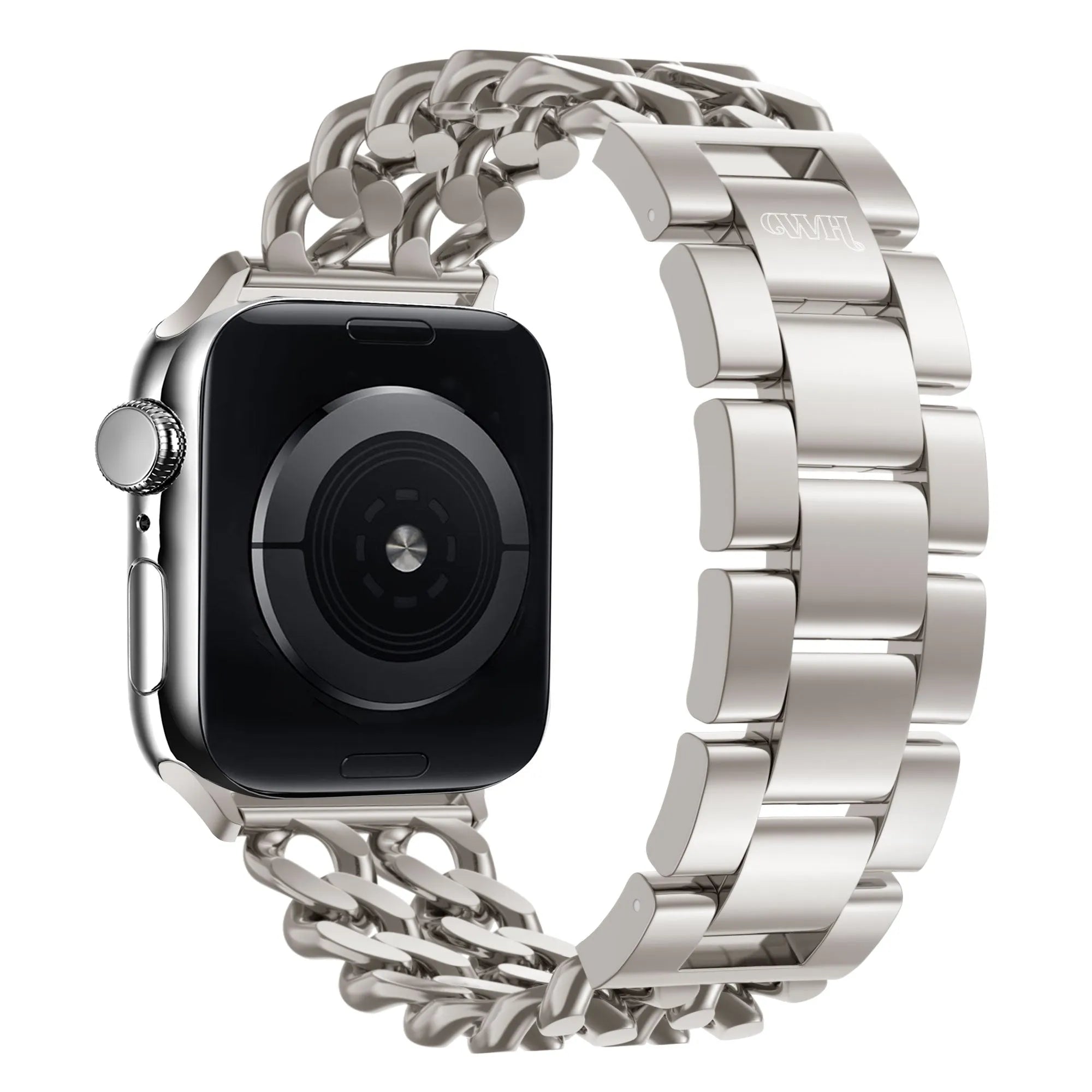 Correa acero cadena Apple Watch xoxo Wildhearts - 38/40/41/42mm (blanco estrella)
