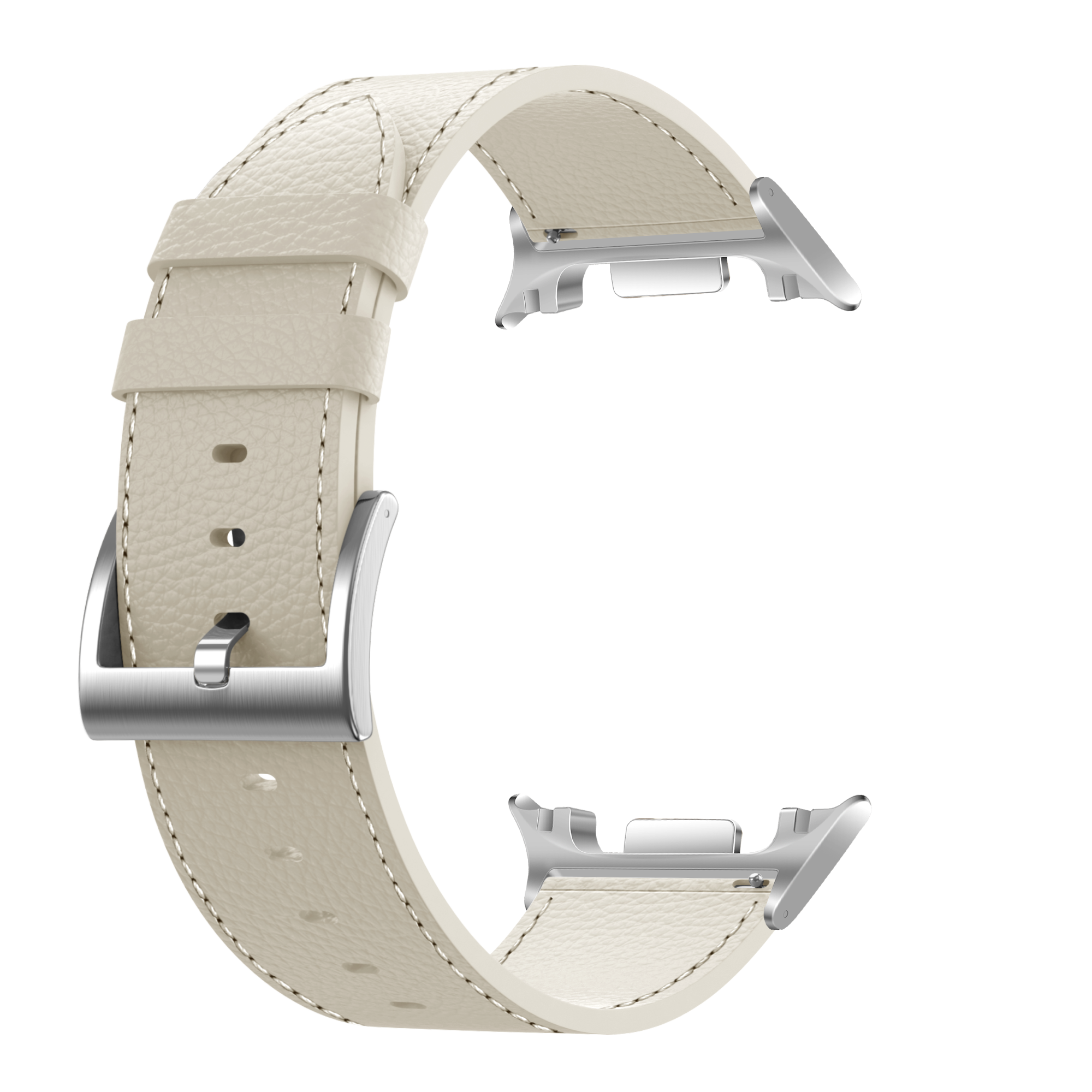 Correa cuero granulado Samsung Galaxy Watch 8 - 44mm (beige)