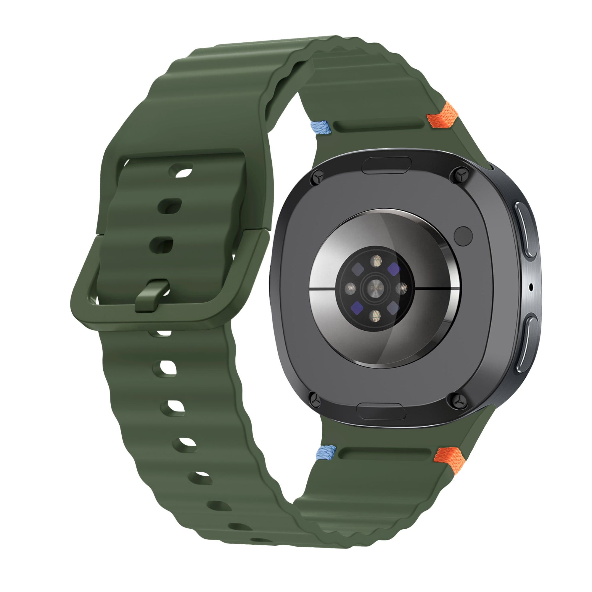 Correa silicona Wave Samsung Galaxy Watch 8 - 44mm (verde militar)