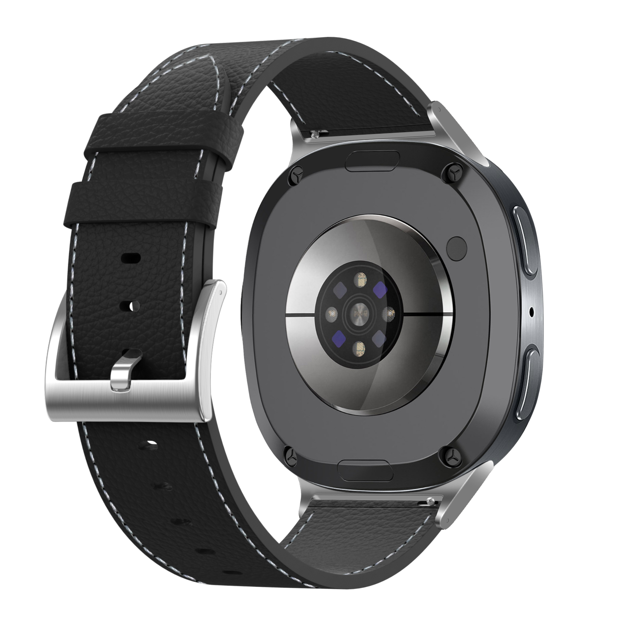 Correa cuero granulado Samsung Galaxy Watch 8 - 44mm (negro)