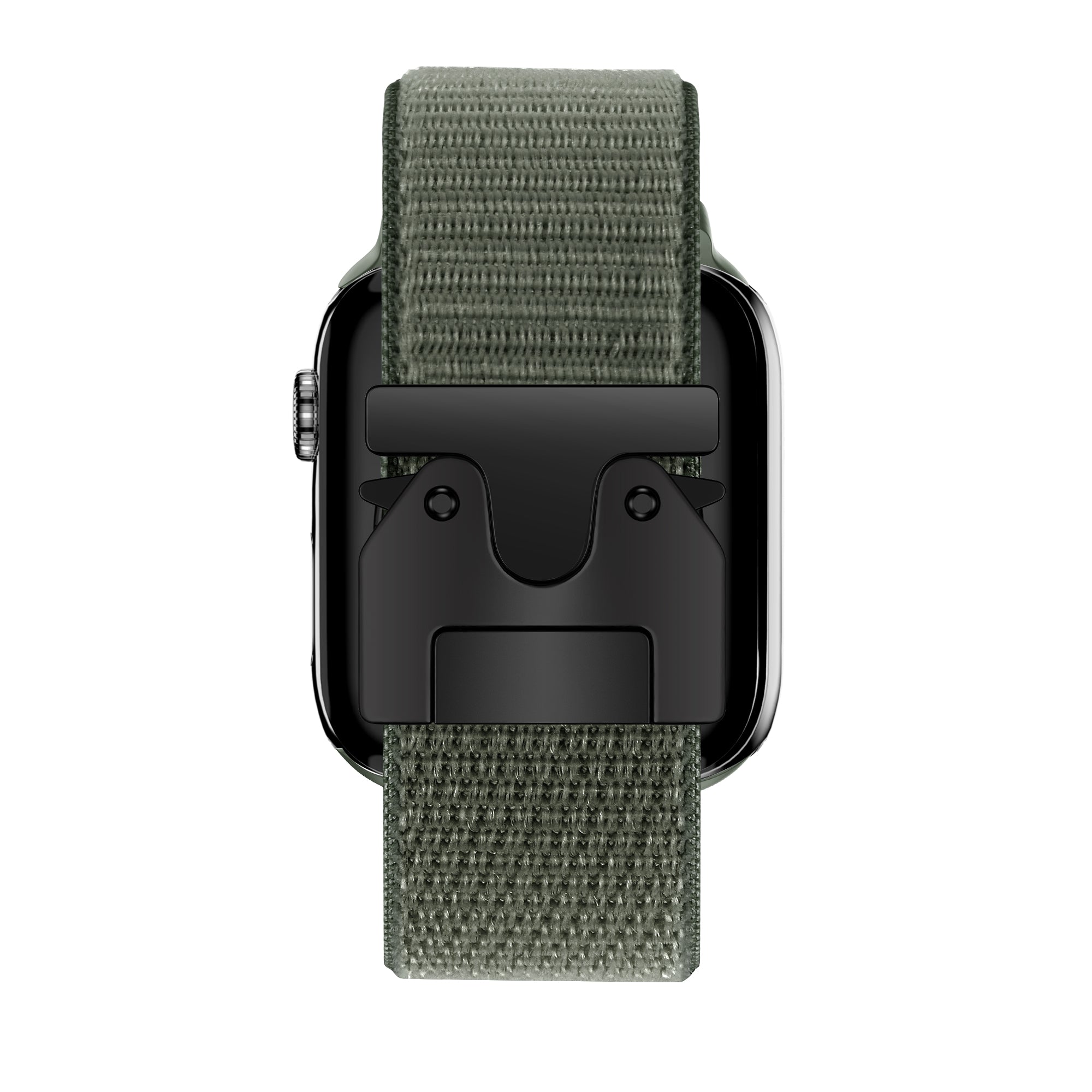 Bandz Correa nylon 'clásico' con P-buckle Apple Watch (verde militair)