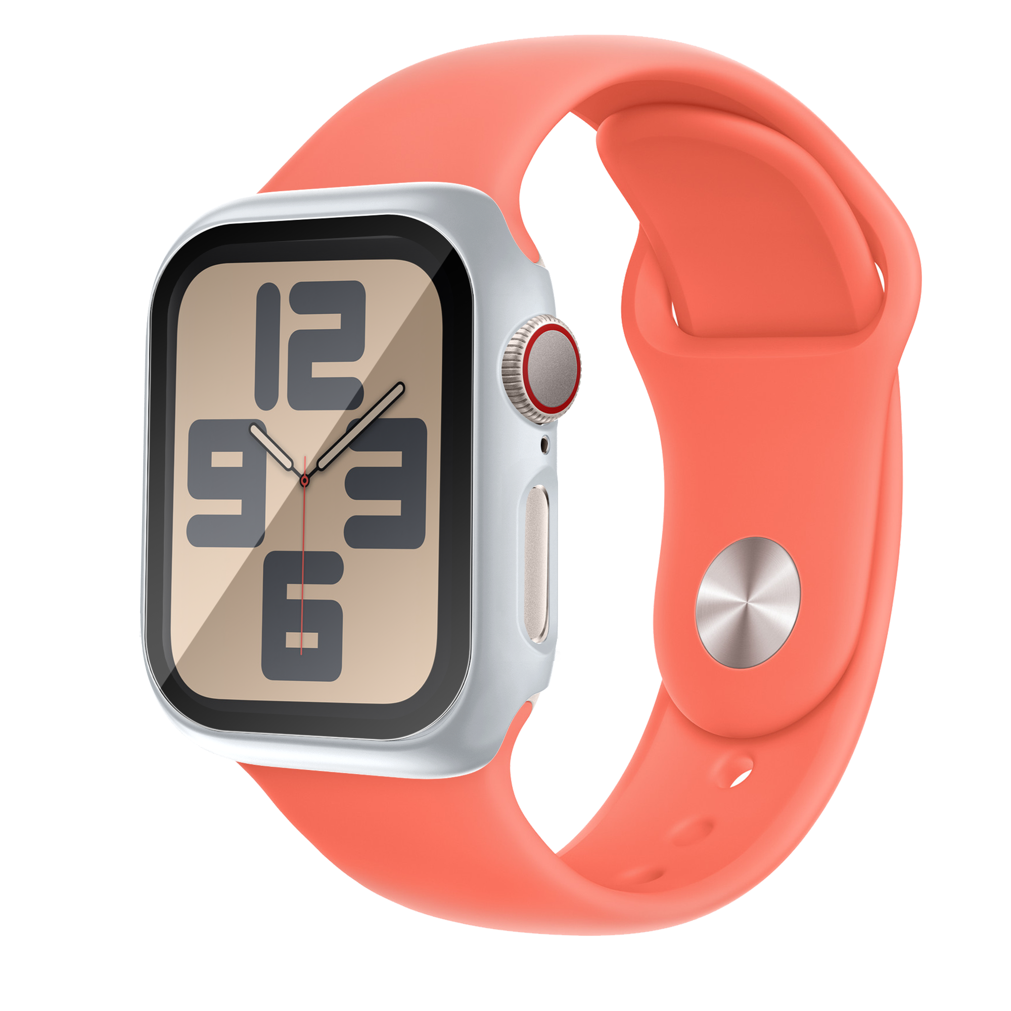 Bandz Funda PC con vidrio Apple Watch 10 - 46mm (plateado)