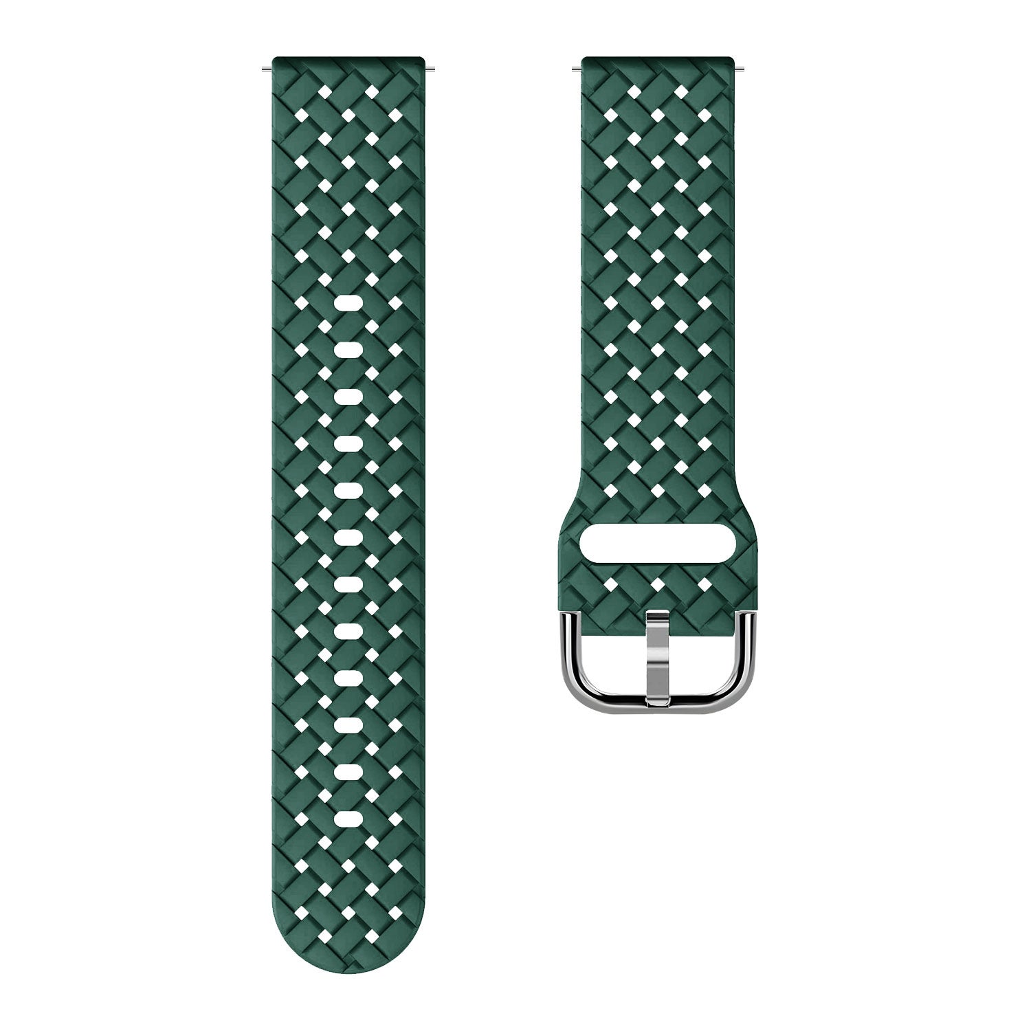 Correa silicona trenzada Withings ScanWatch Nova (verde oscuro)