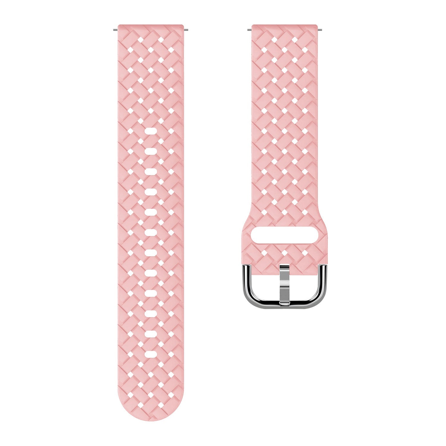 Correa silicona trenzada Amazfit Bip 3 (Pro) (rosa)