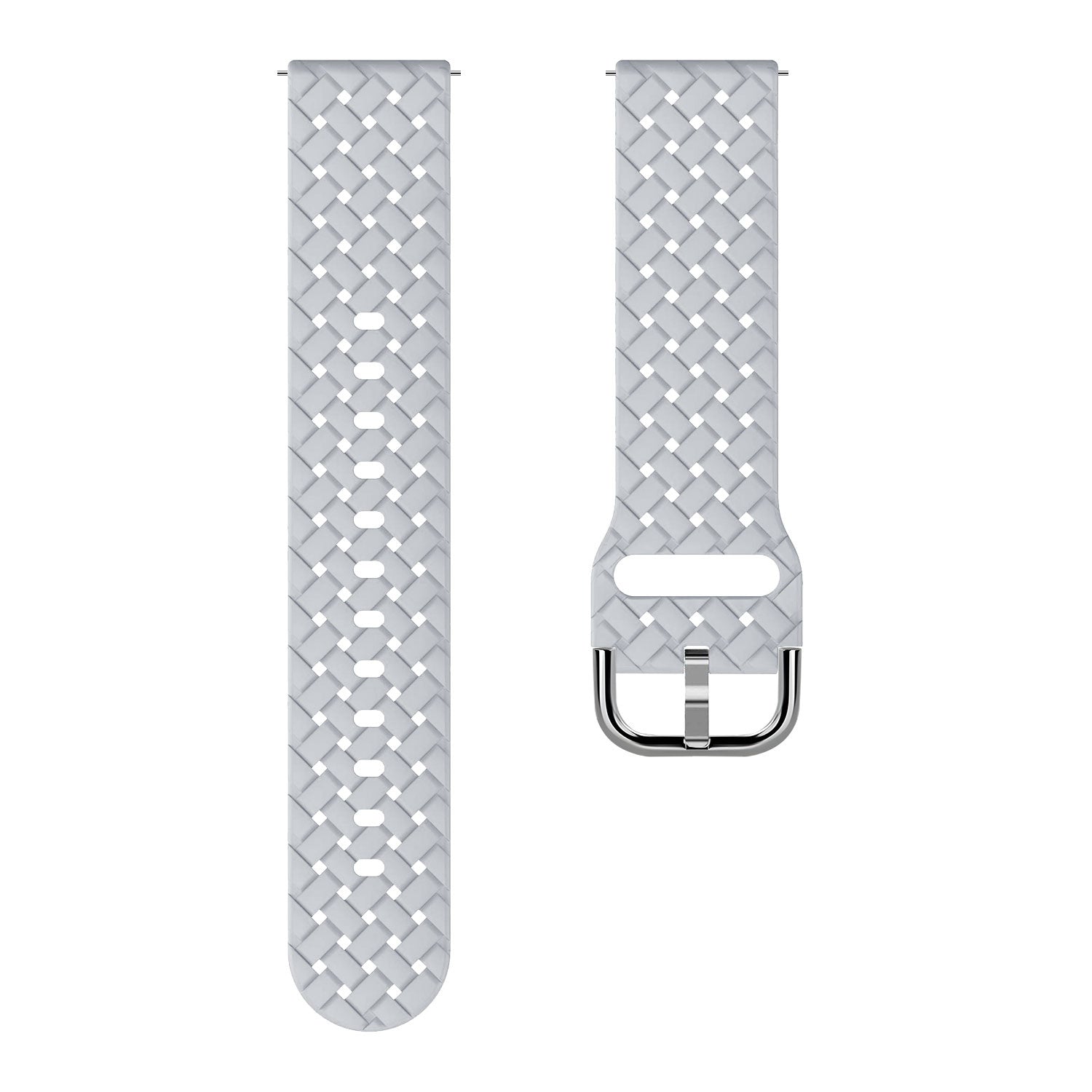 Correa silicona trenzada Amazfit Bip 3 (Pro) (gris)