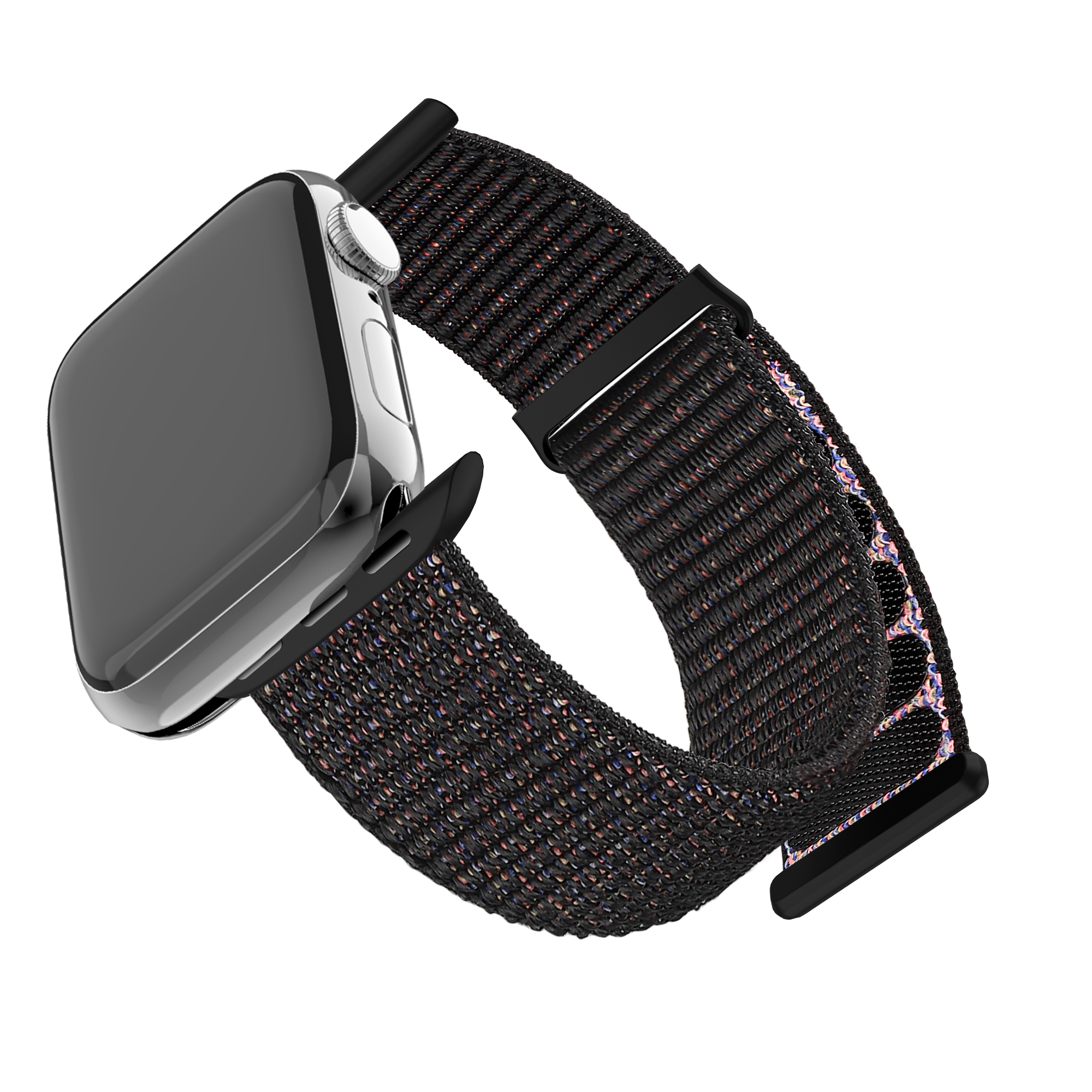 BALR. Correa de nailon Apple Watch (negra)