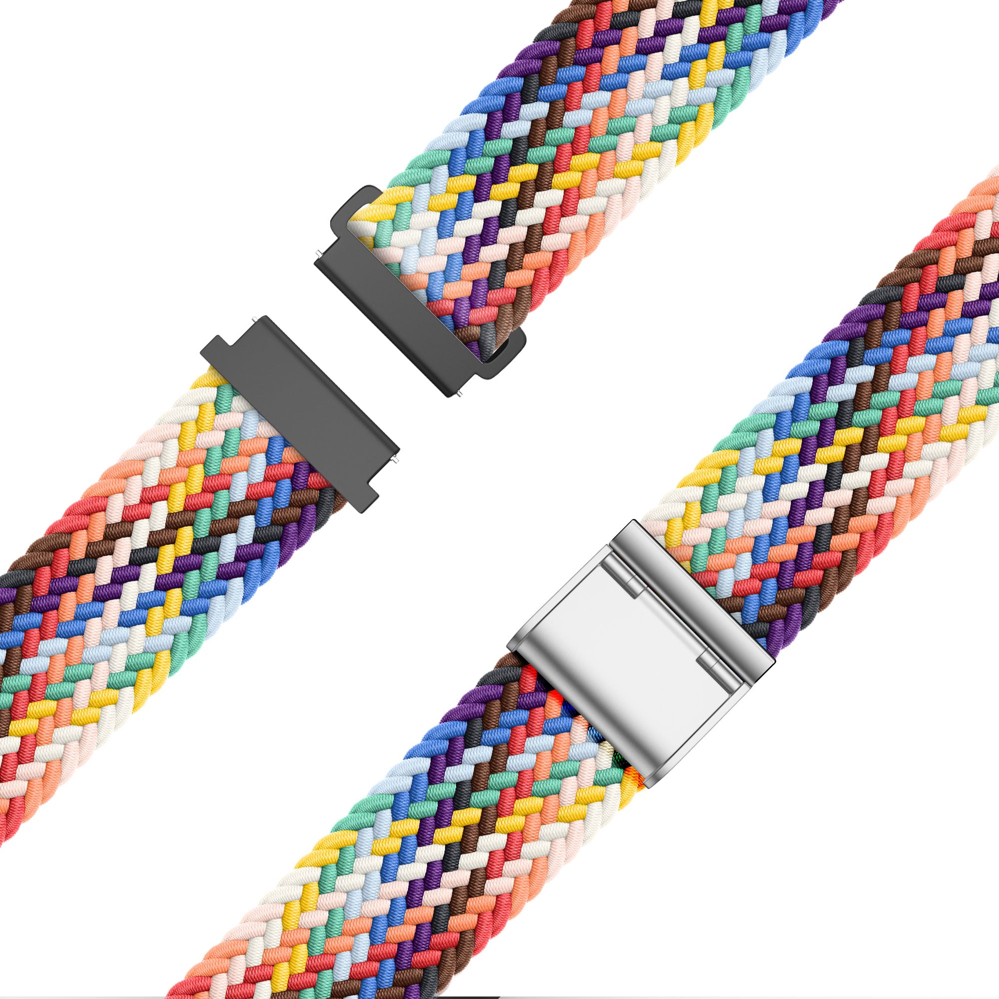 Bandz Correa nylon trenzada Garmin Venu (arcoiris)