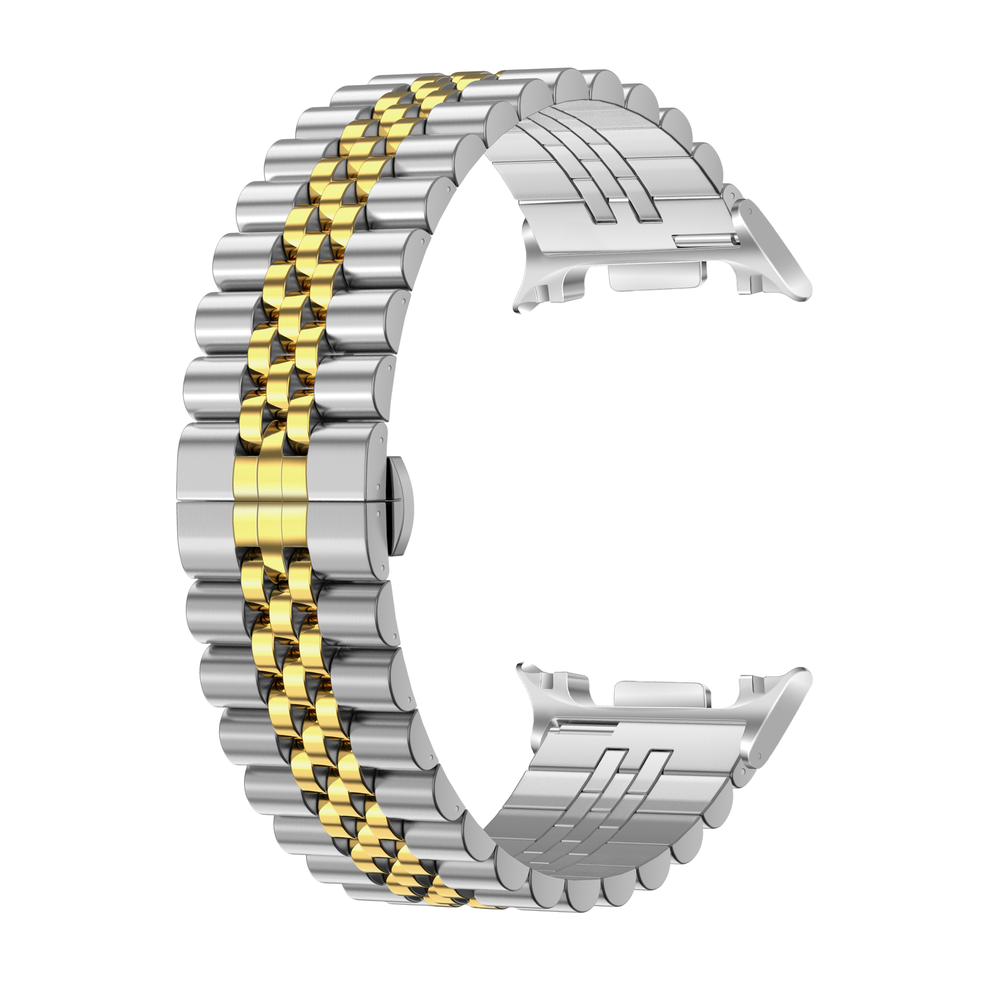 Samsung Galaxy Watch 8 - 40mm Jubilee Steel Strap (Silver/Gold)