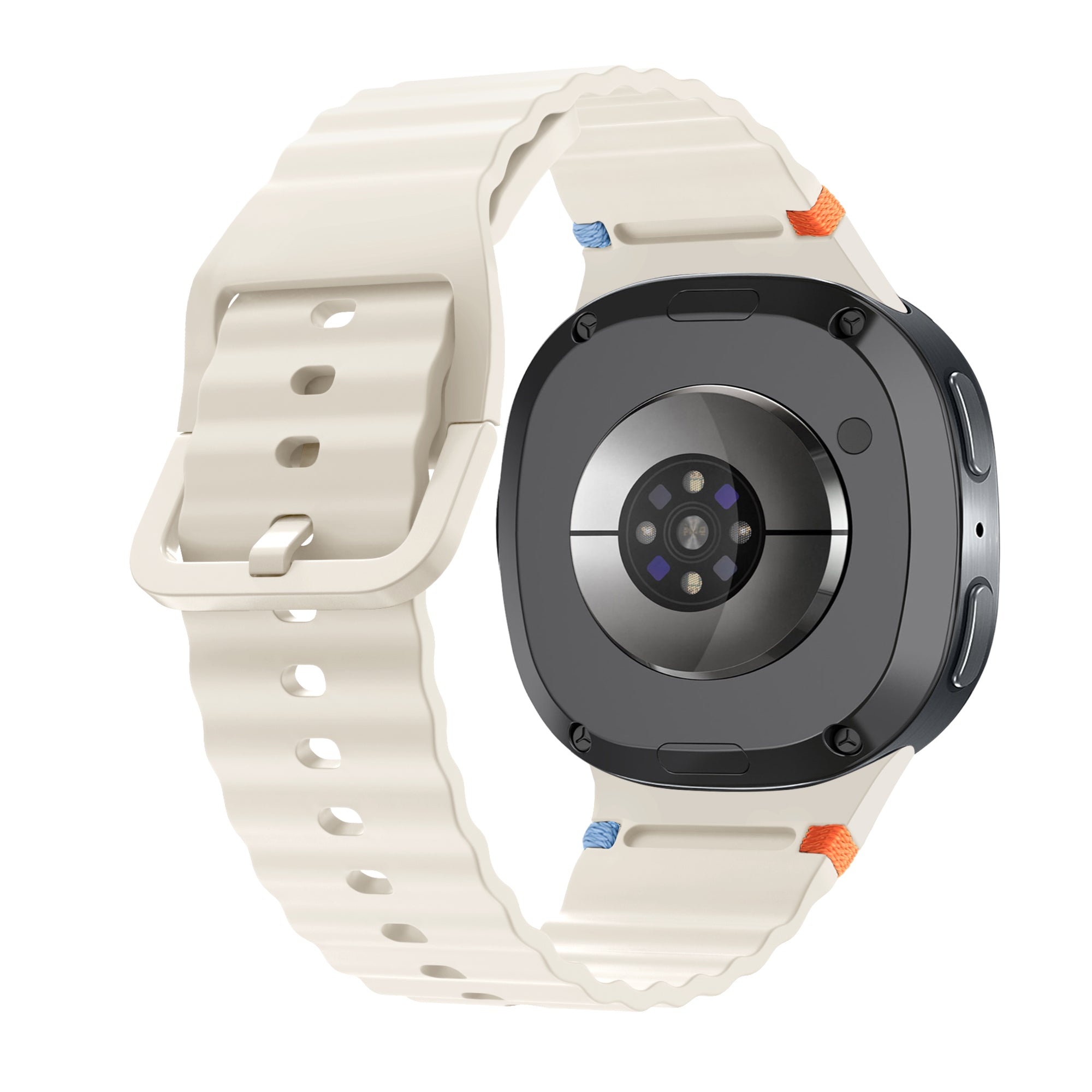 Correa silicona Wave Samsung Galaxy Watch 8 - 44mm (blanco estrella)