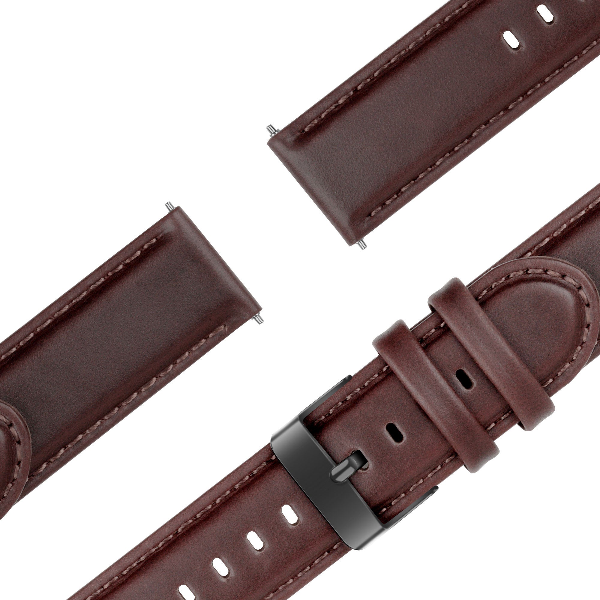 Bandz Suunto 9 Peak Pro Leather Strap 'Classic' (Dark Brown)