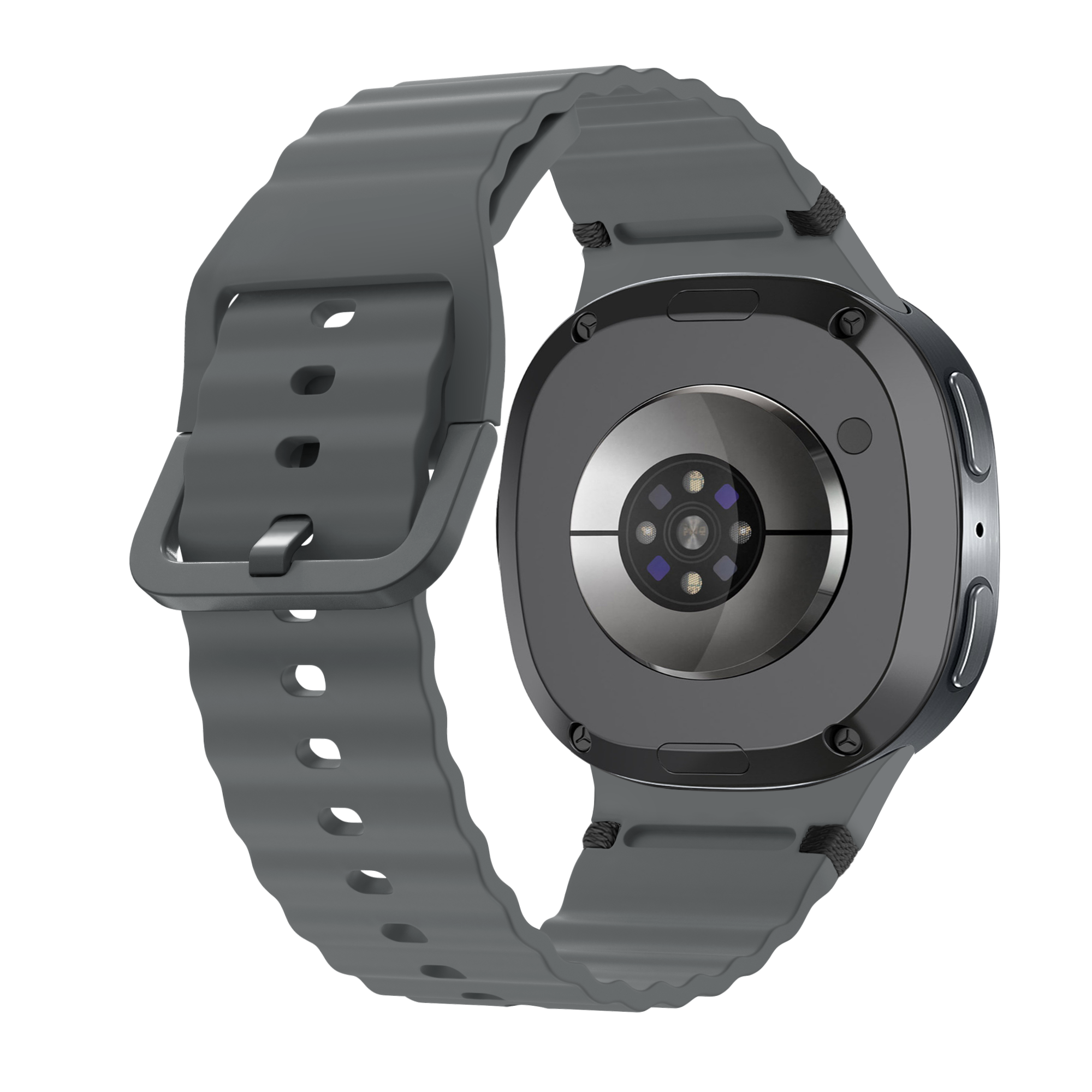 Correa silicona ondulada Samsung Galaxy Watch 8 - 44mm (gris oscuro)