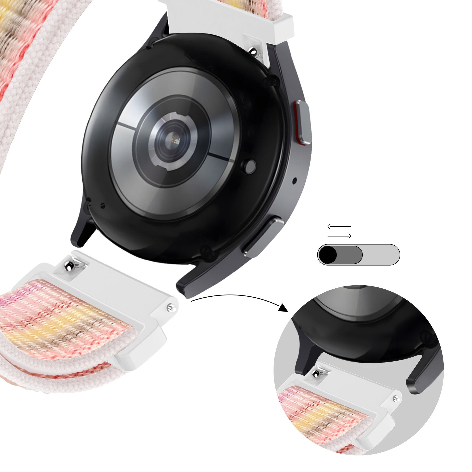 Bandz Correa nylon Loop Garmin Venu SQ 2 (colorida)