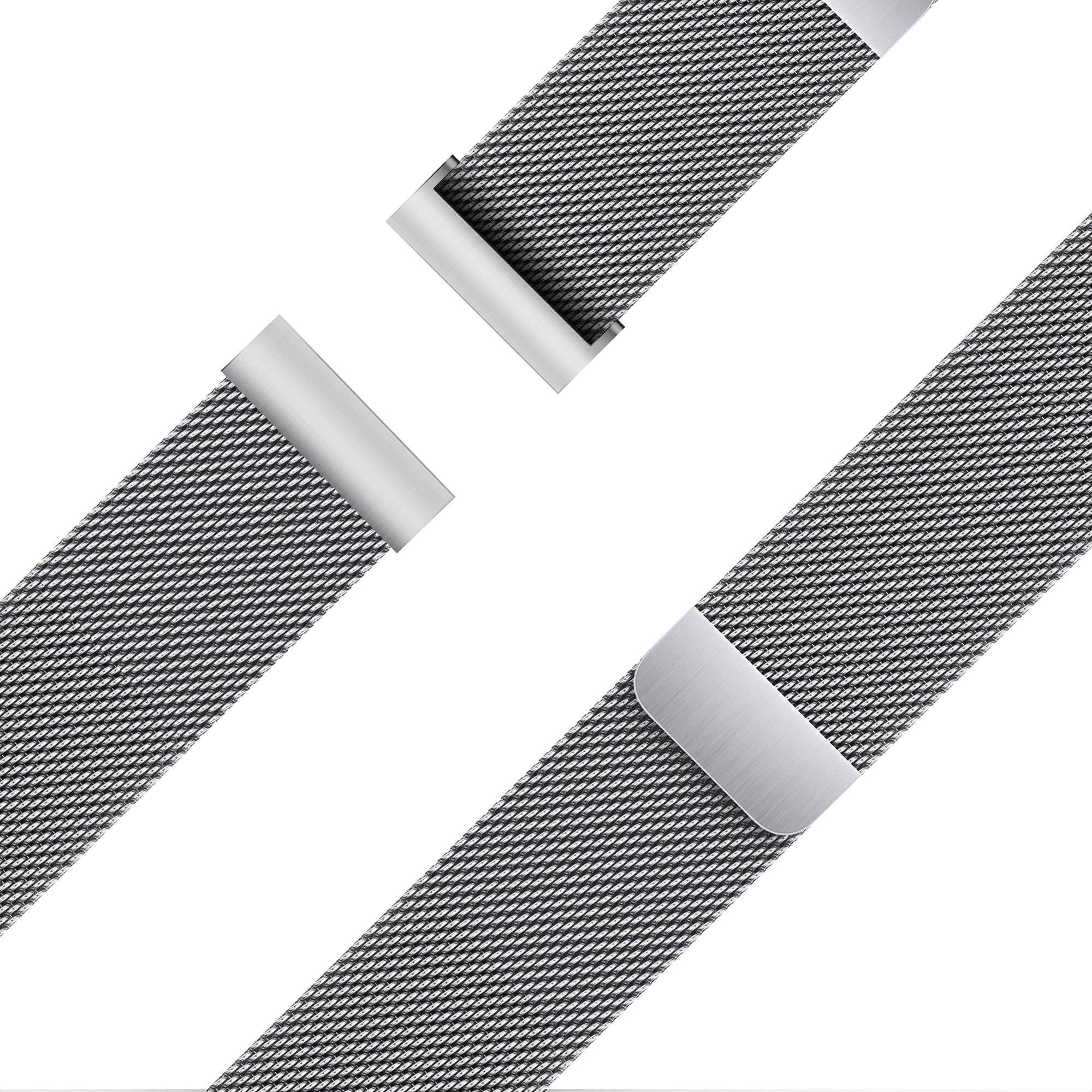 Bandz Amazfit Balance 2 Milanese Loop Strap (Silver)