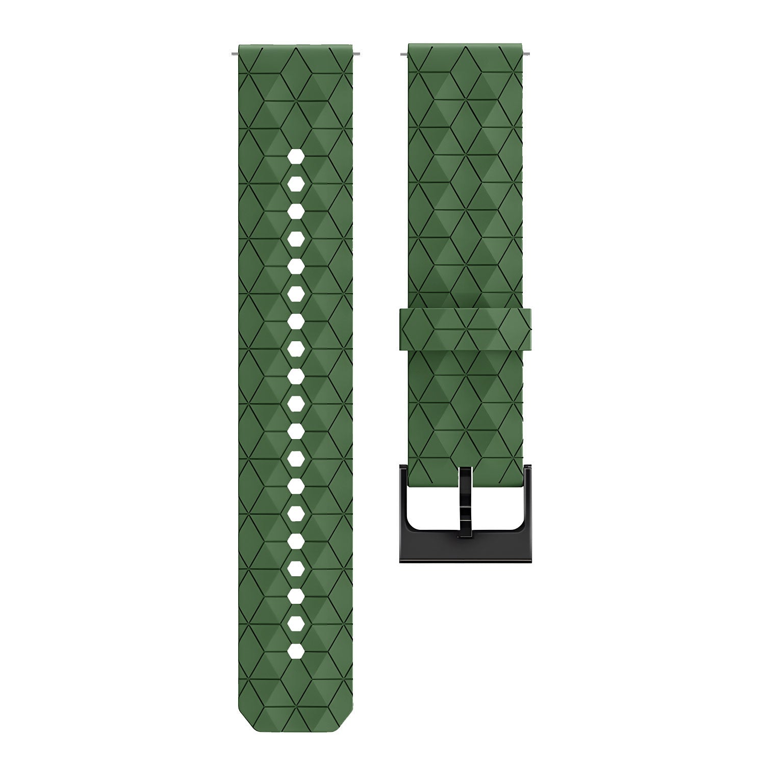 Correa silicona 'Hexa' Amazfit GTR 4 (verde militar)