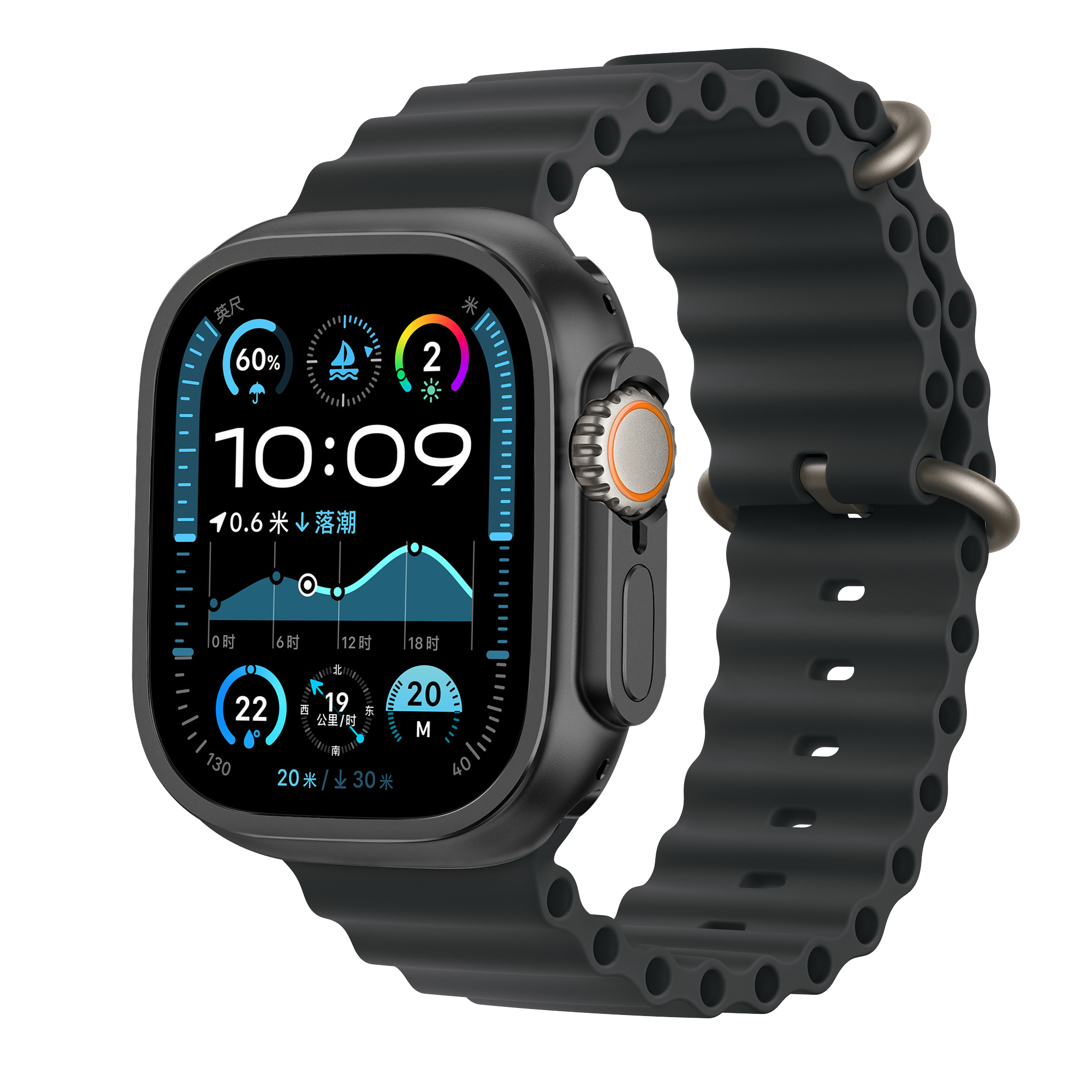 Bandz Apple Watch Ultra - 49mm Metal Case (Black)